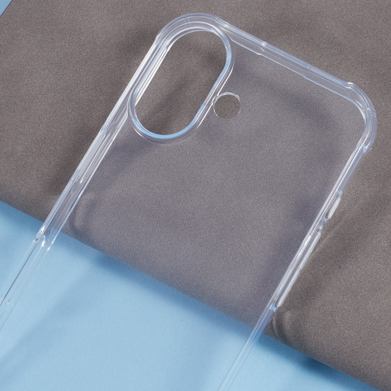 For iPhone 16 Wholesale Phone Cases Clear TPU Drop-Proof Phone Cover (Big Rear Lens Cutout)