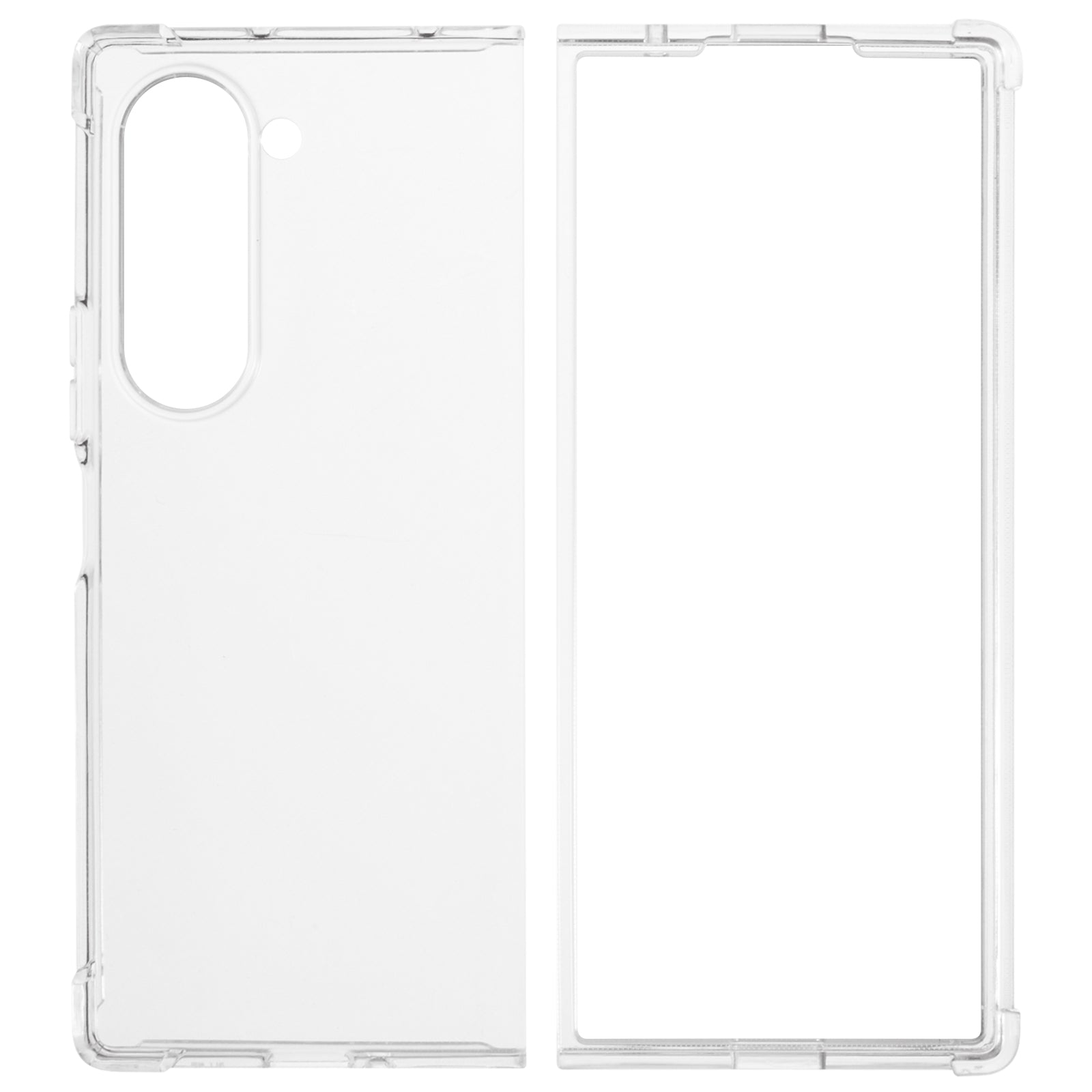 For Samsung Galaxy Z Fold6 5G Wear-Resistant Anti-Scratch Transparent Mobile Phone Cover Case