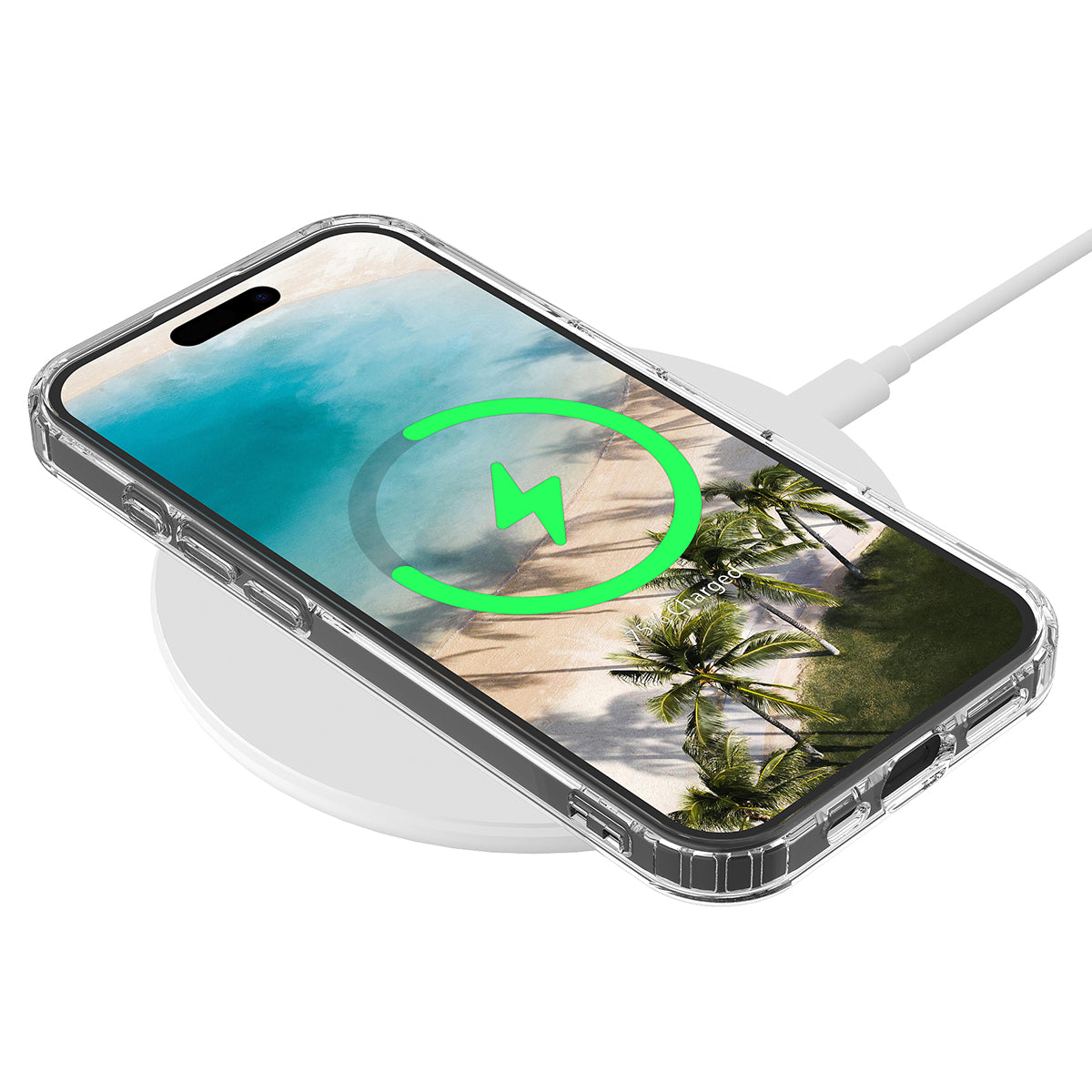 For iPhone 16 Clear Case Compatible with MagSafe TPU+Acrylic Phone Cover