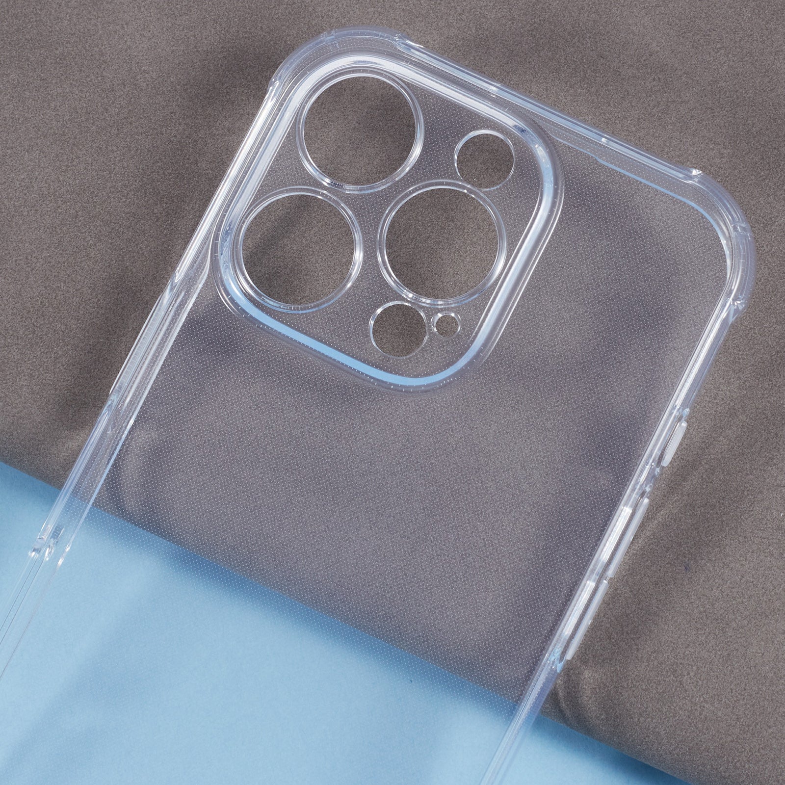 Wholesale Phone Case for iPhone 16 Pro Max Clear TPU Cell Phone Cover (Precise Rear Lens Cutout)