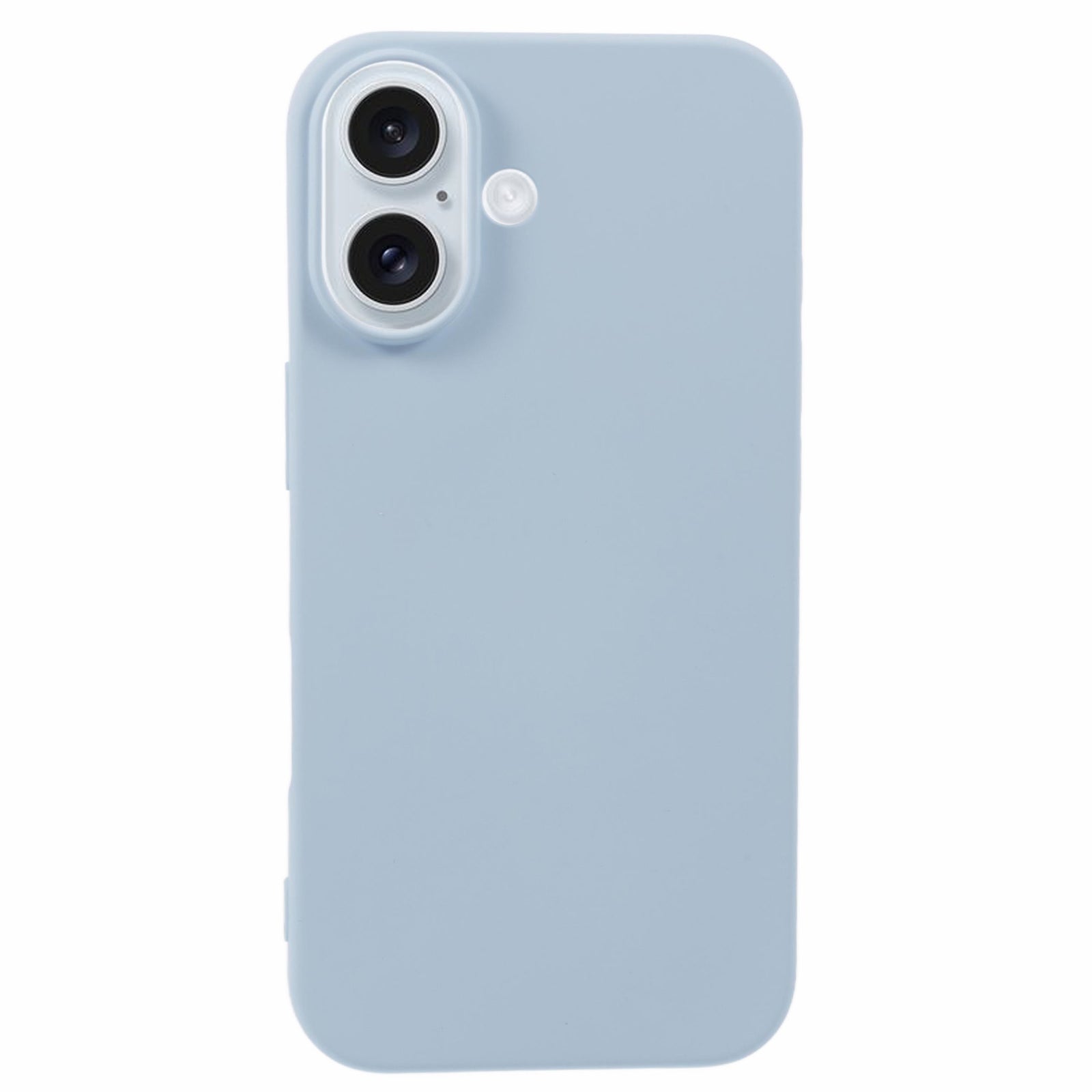 For iPhone 16 Case TPU Phone Cover with Soft Fiber Lining - Baby Blue