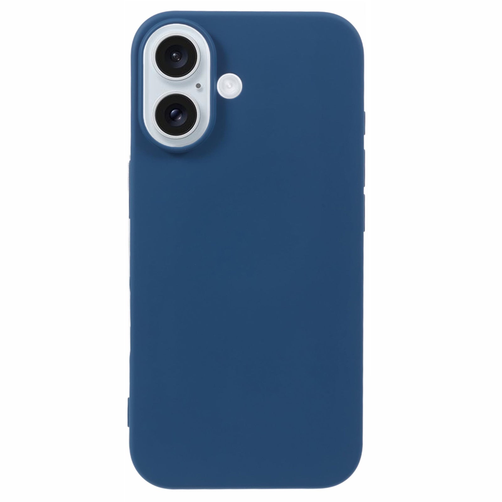 For iPhone 16 Case TPU Phone Cover with Soft Fiber Lining - Sapphire