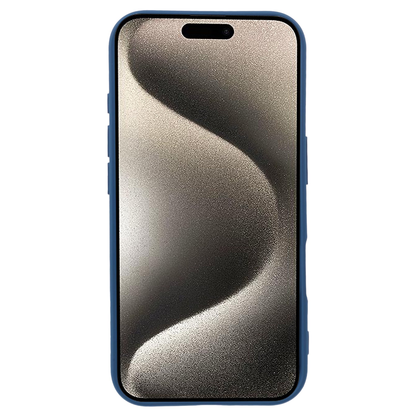 For iPhone 16 Case TPU Phone Cover with Soft Fiber Lining - Sapphire