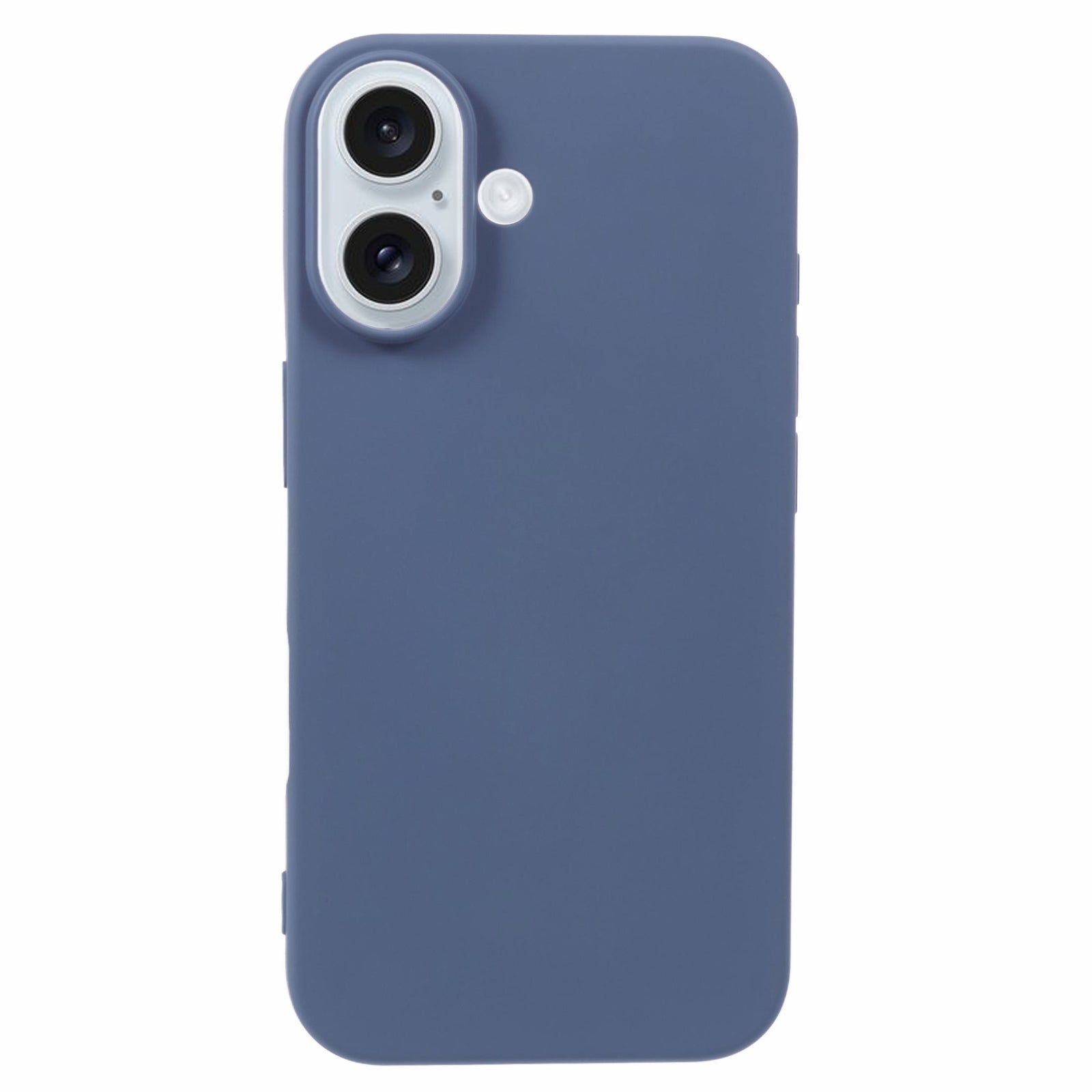 For iPhone 16 Case TPU Phone Cover with Soft Fiber Lining - Lavender Grey