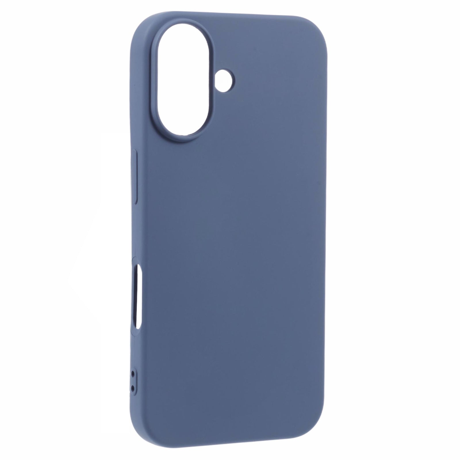 For iPhone 16 Case TPU Phone Cover with Soft Fiber Lining - Lavender Grey