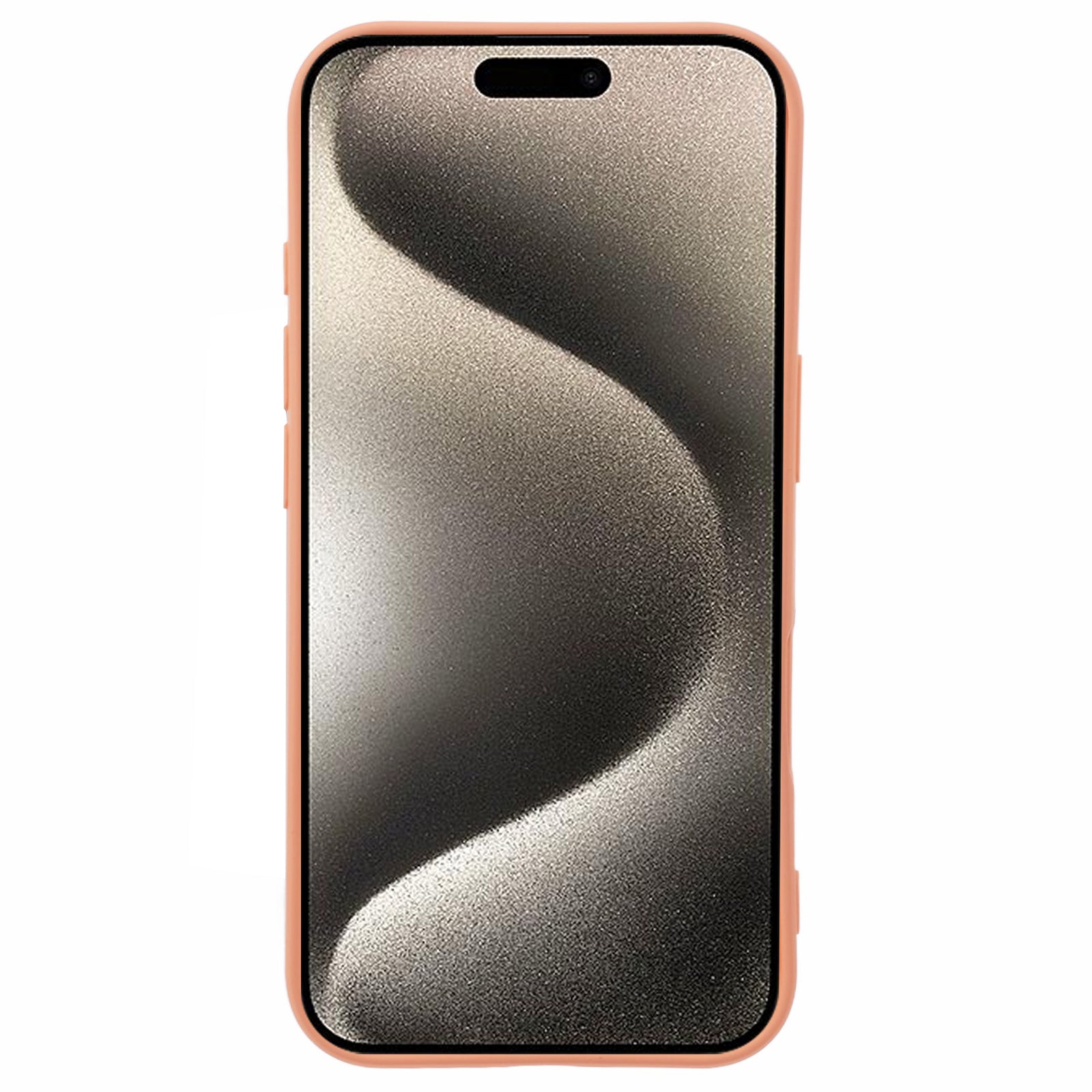 For iPhone 16 Case TPU Phone Cover with Soft Fiber Lining - Orange