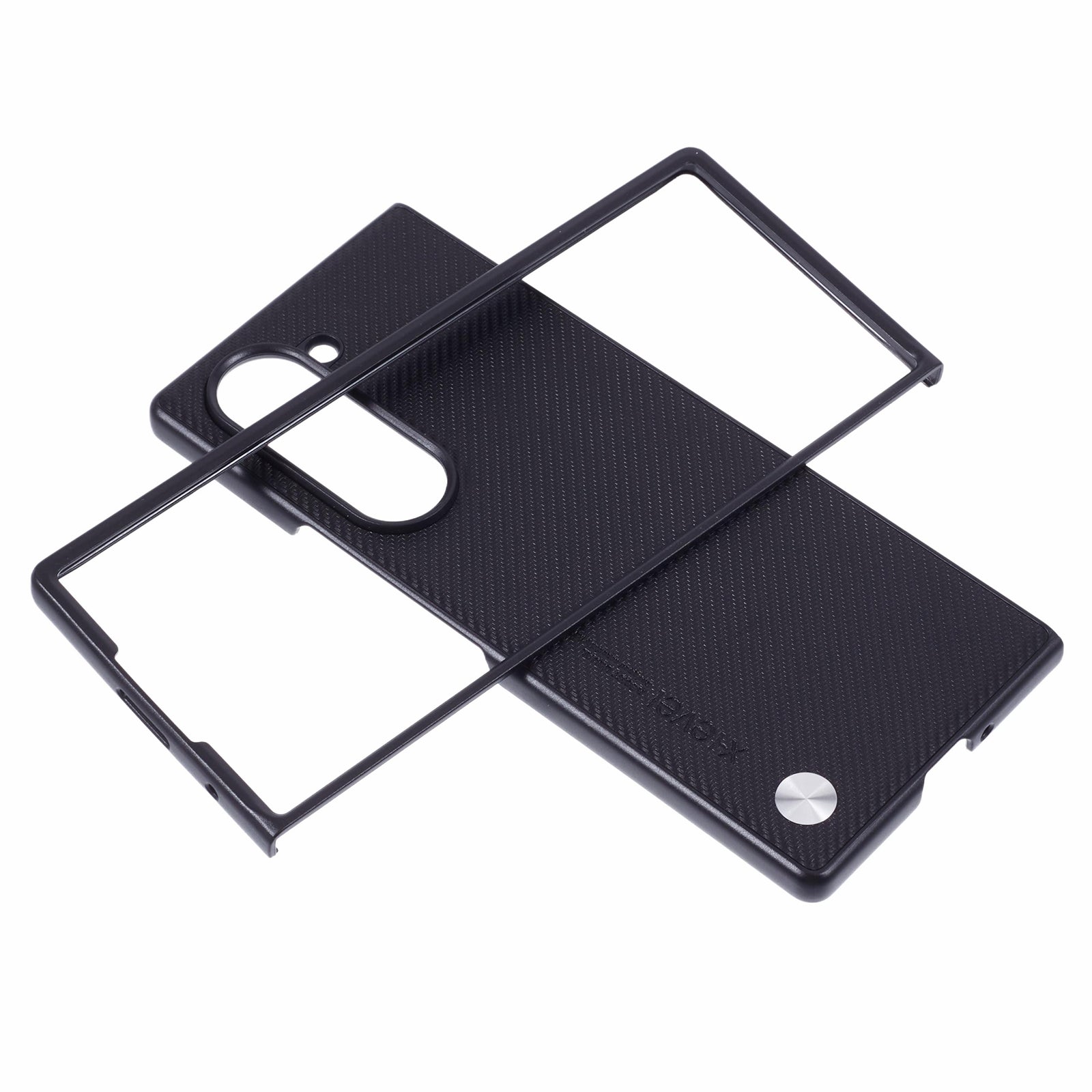 X-LEVEL For Samsung Galaxy Z Fold6 5G Carbon Fiber PU Leather Coated PC Cell Phone Case - Black