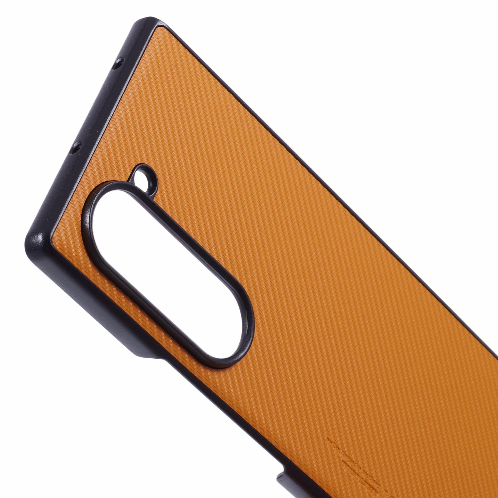 X-LEVEL For Samsung Galaxy Z Fold6 5G Carbon Fiber PU Leather Coated PC Cell Phone Case - Orange