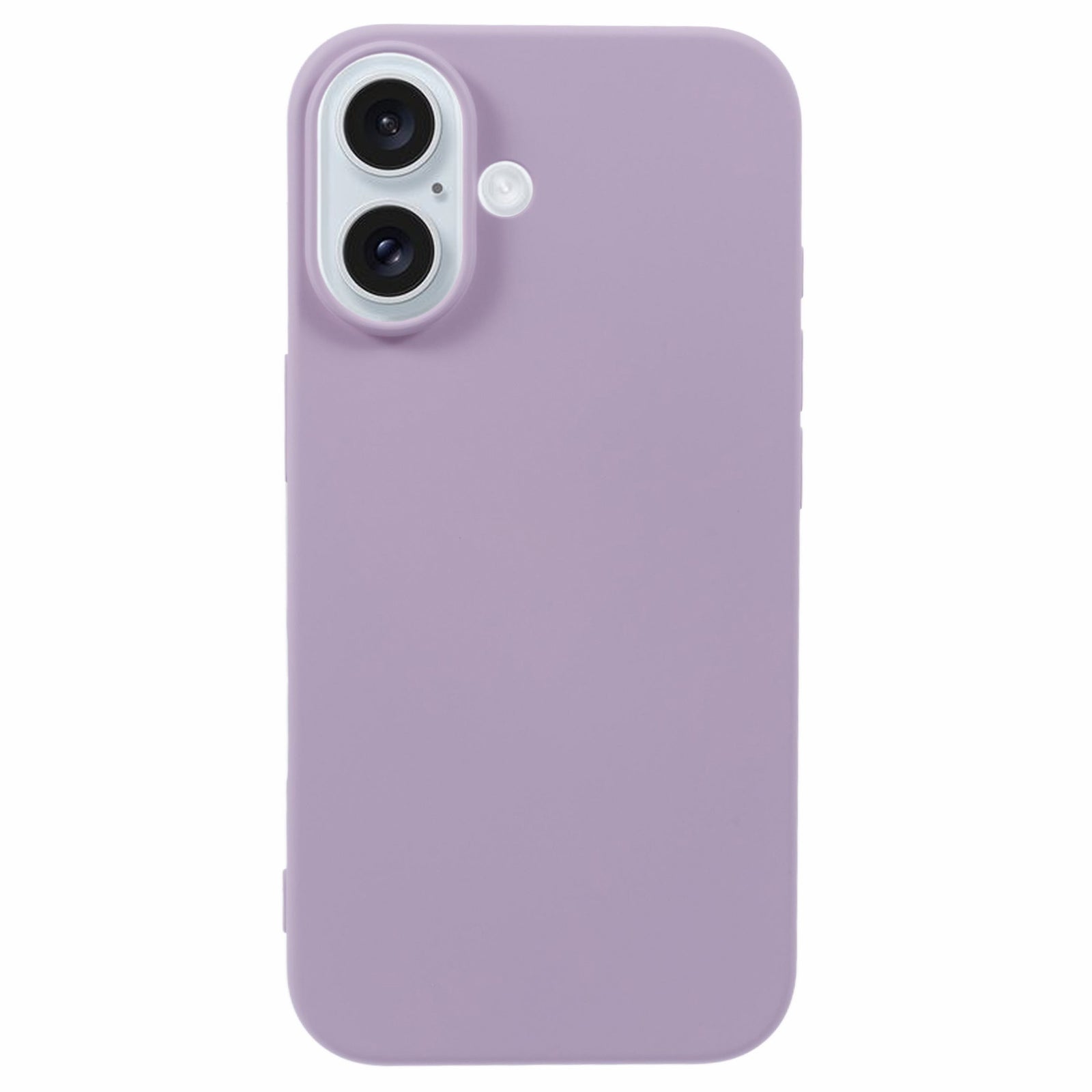 For iPhone 16 Plus TPU Case Soft Fiber Lining Anti-scratch Phone Cover - Purple