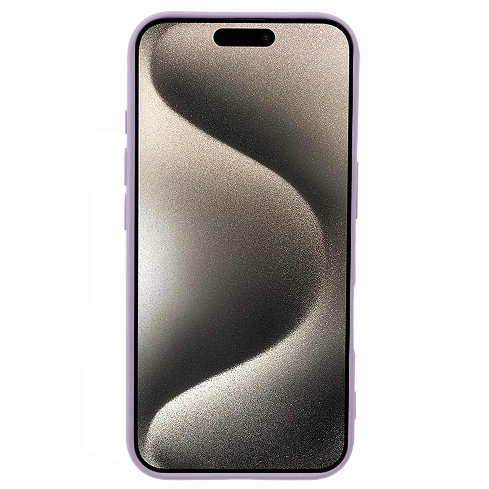 For iPhone 16 Plus TPU Case Soft Fiber Lining Anti-scratch Phone Cover - Purple