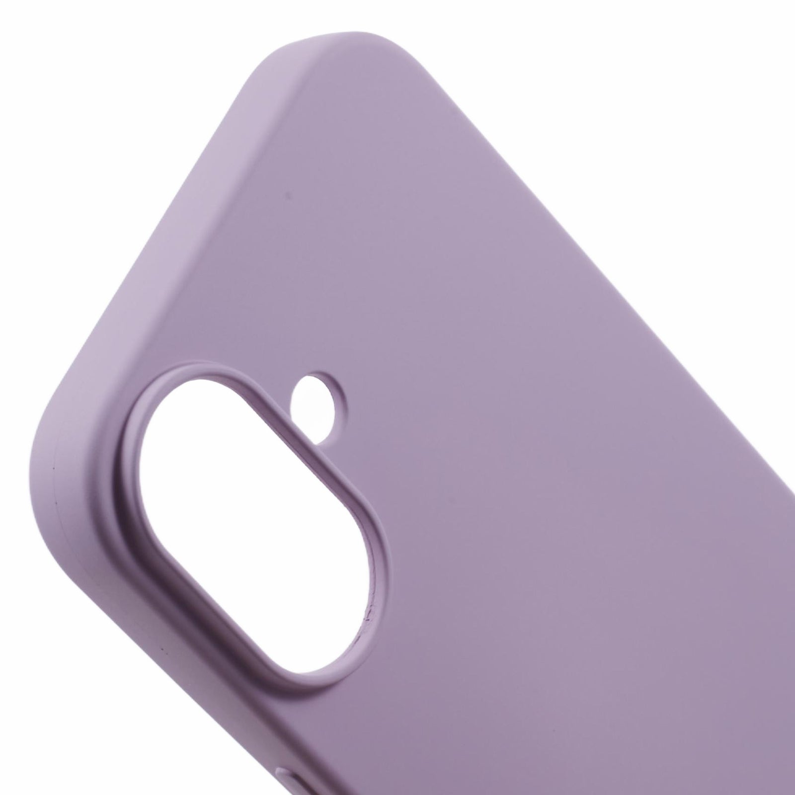 For iPhone 16 Plus TPU Case Soft Fiber Lining Anti-scratch Phone Cover - Purple