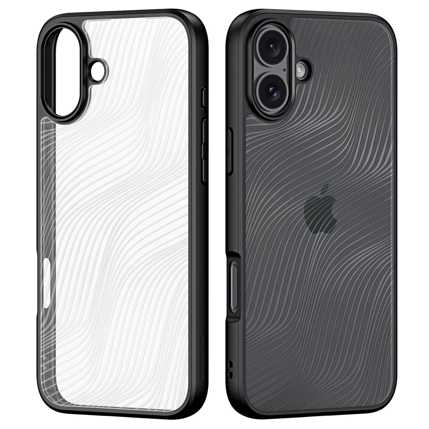 DUX DUCIS Aimo Series For iPhone 16 Plus Matte Case Anti-Drop TPU+PC Phone Cover (REACH Certification) - Black