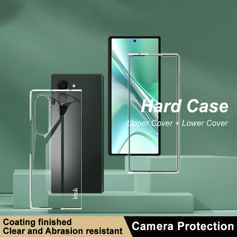 IMAK Crystal Case II Pro for Samsung Galaxy Z Fold6 5G Case PC Clear Phone Cover Two-Piece Design