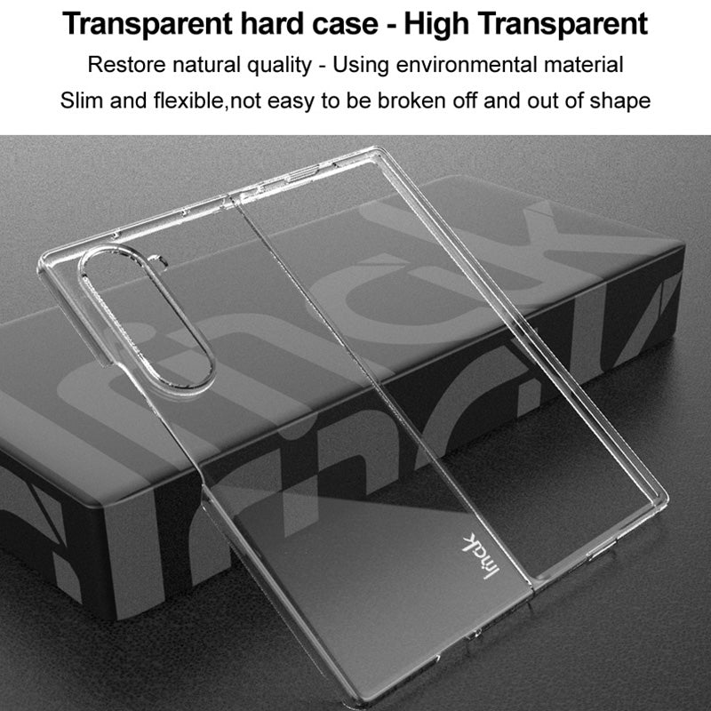 IMAK Crystal Case II Pro for Samsung Galaxy Z Fold6 5G Case PC Clear Phone Cover Two-Piece Design