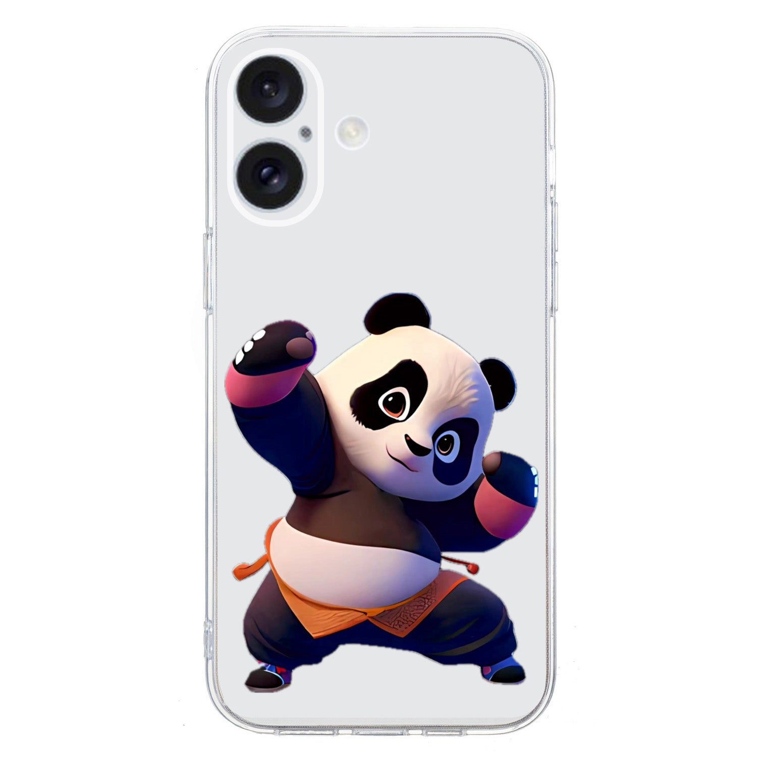 For iPhone 16 Plus Case Pattern Print TPU Protective Phone Cover - Panda