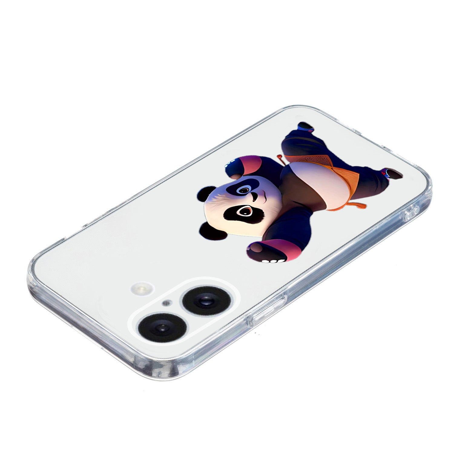 For iPhone 16 Plus Case Pattern Print TPU Protective Phone Cover - Panda