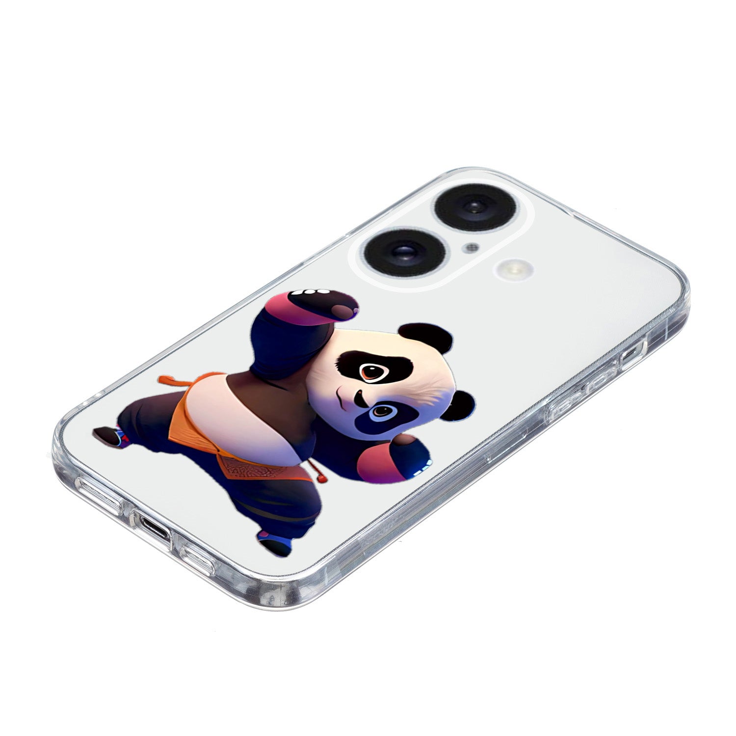 For iPhone 16 Plus Case Pattern Print TPU Protective Phone Cover - Panda