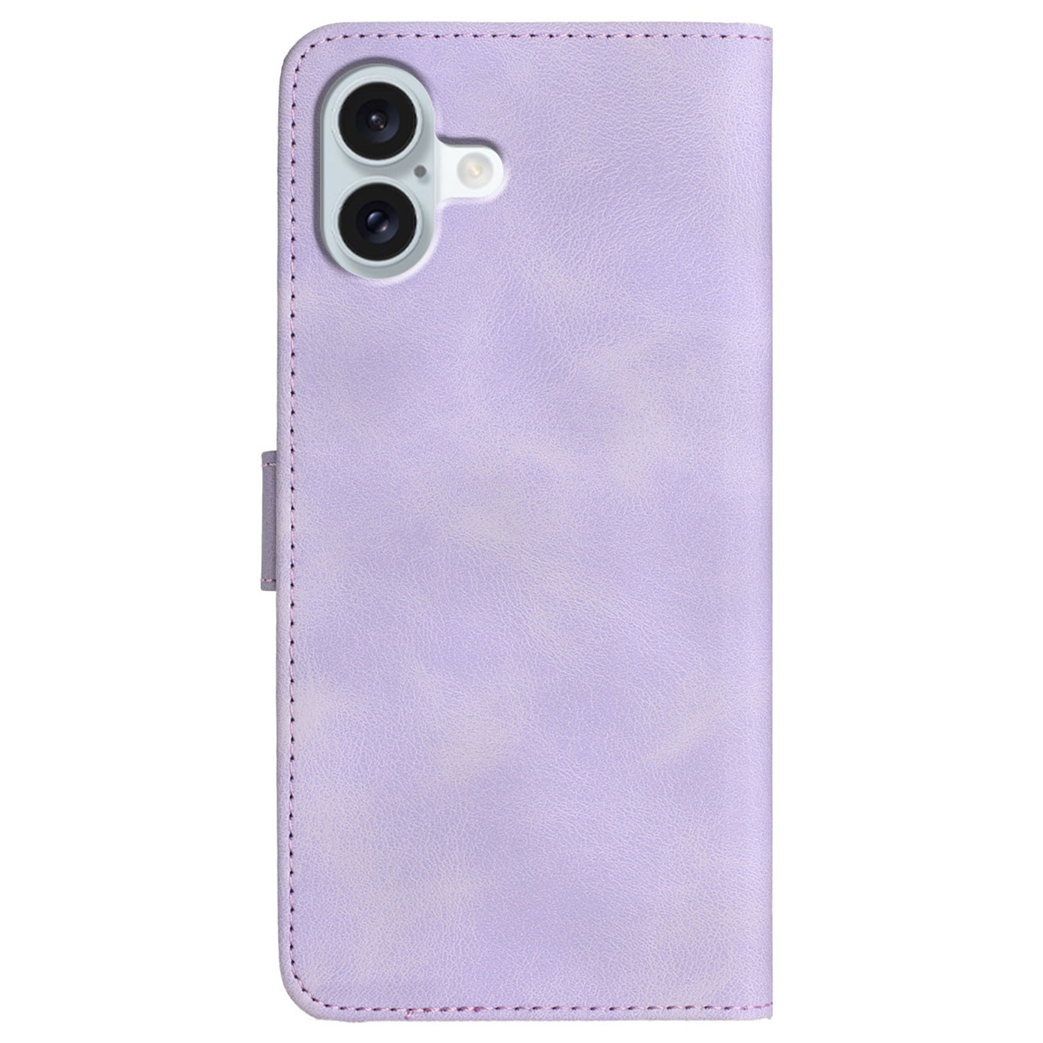 YX0030 For iPhone 16 Plus Case PU Leather Stand Wallet Flip Phone Cover - Light Purple