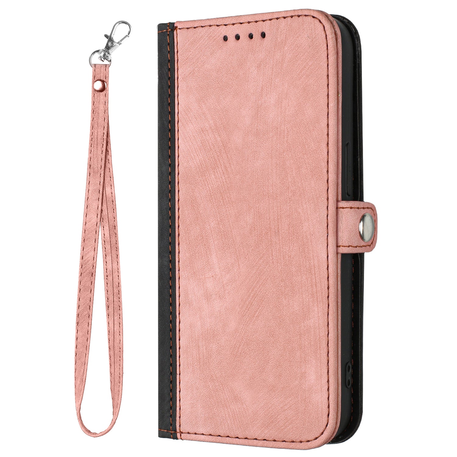 YX0020 For iPhone 16 Plus Case Skin Touch Texture Leather Wallet Phone Cover - Pink