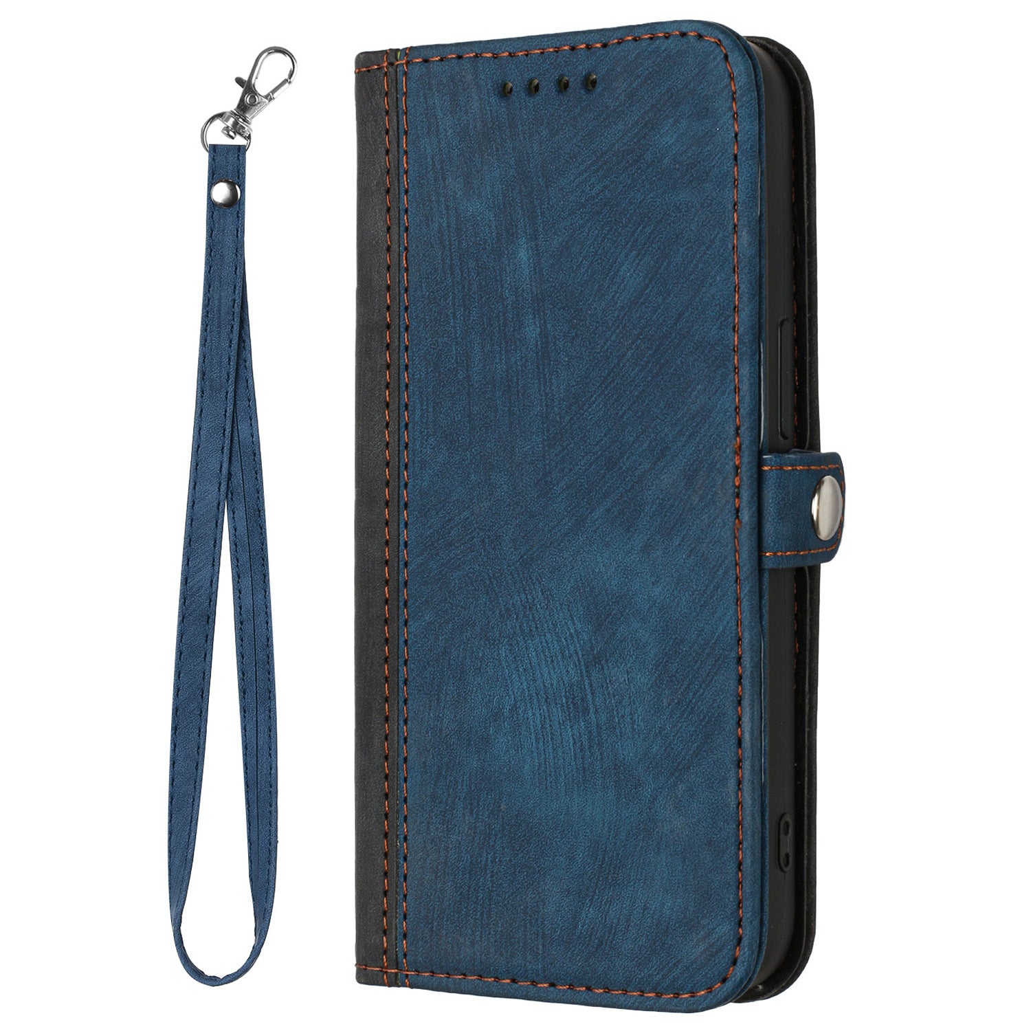 YX0020 For iPhone 16 Plus Case Skin Touch Texture Leather Wallet Phone Cover - Sapphire