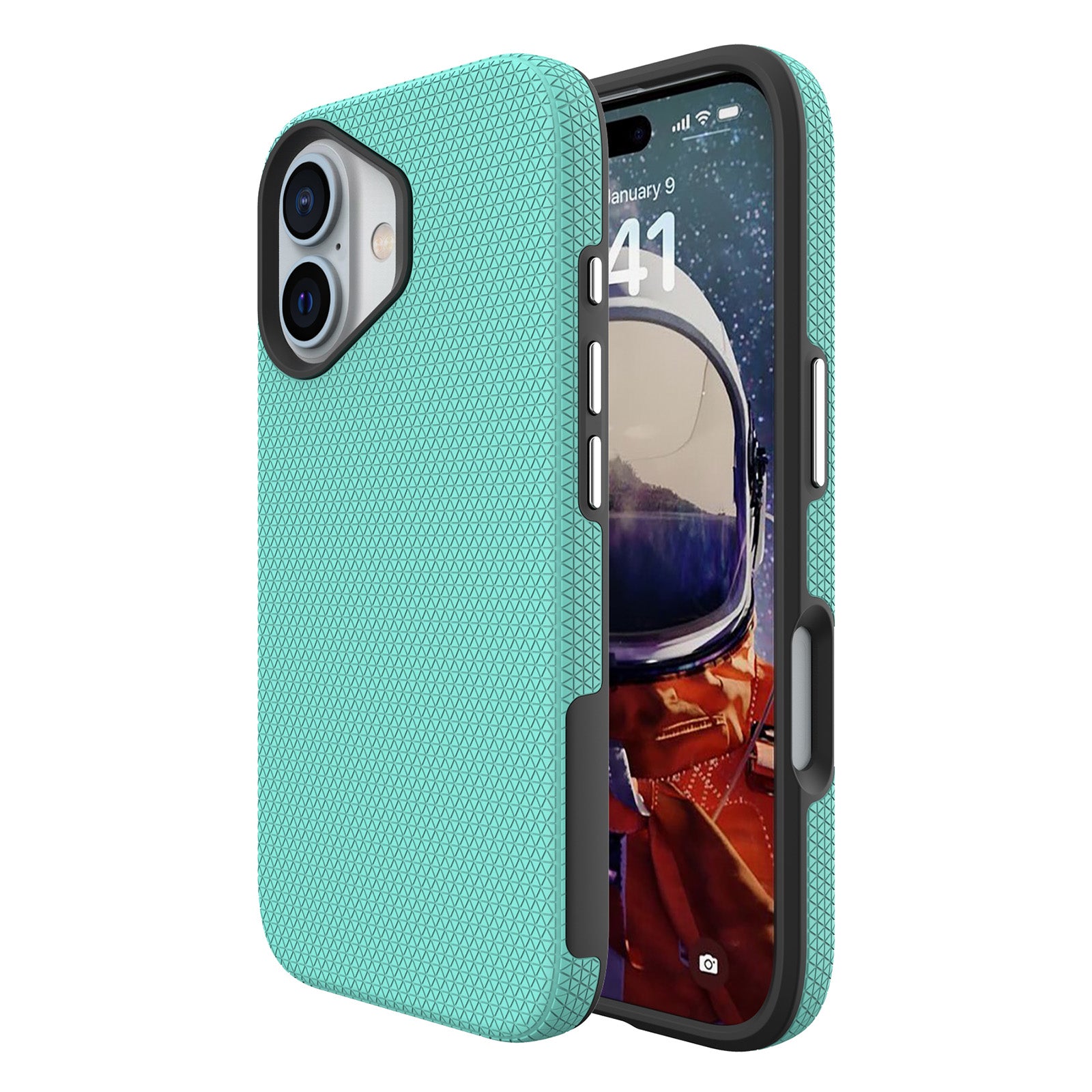 For iPhone 16 Plus Case Compatible with MagSafe TPU+PC Anti-Scratch Phone Cover - Mint Green