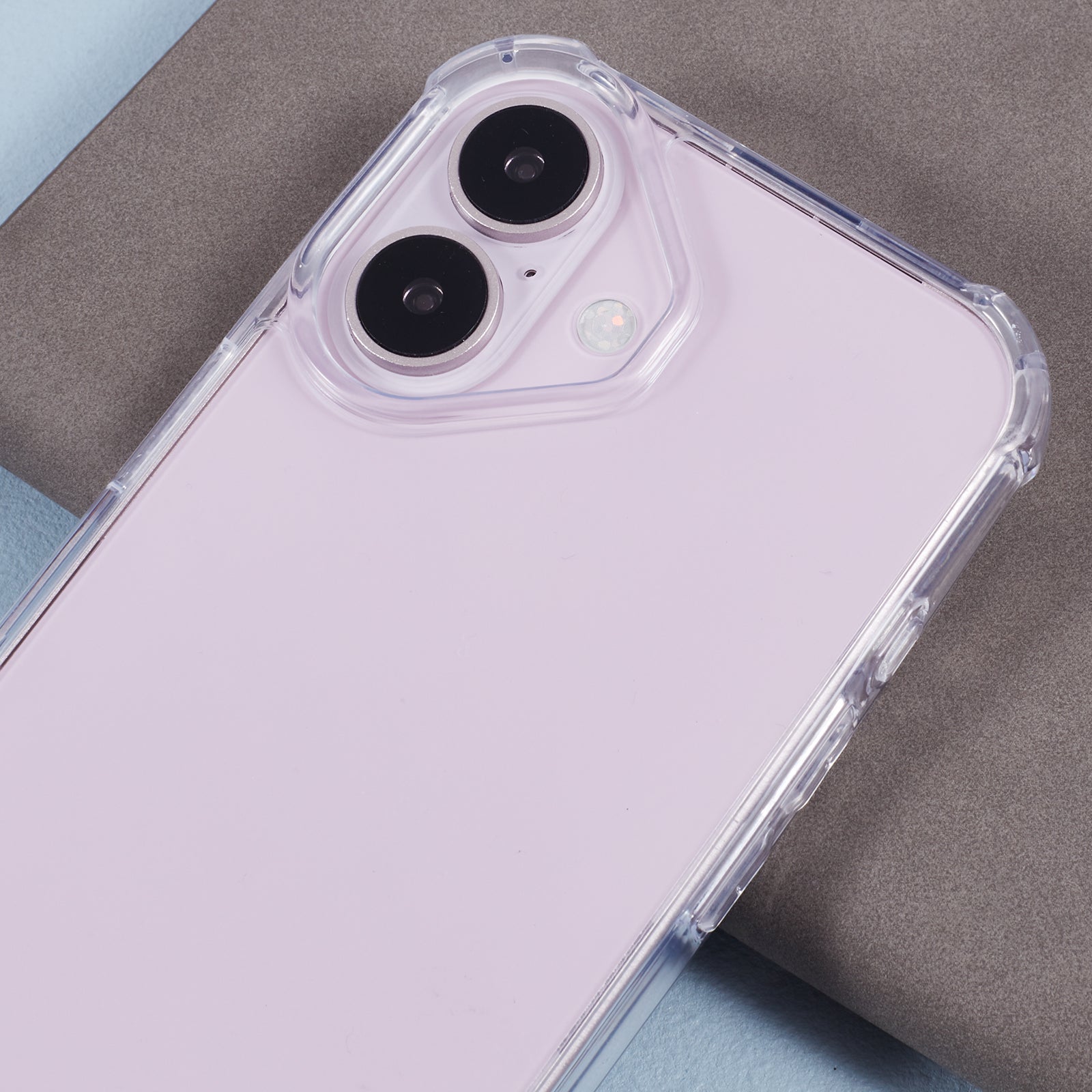 For iPhone 16 Case Acrylic+TPU Phone Case Four Corner Reinforced