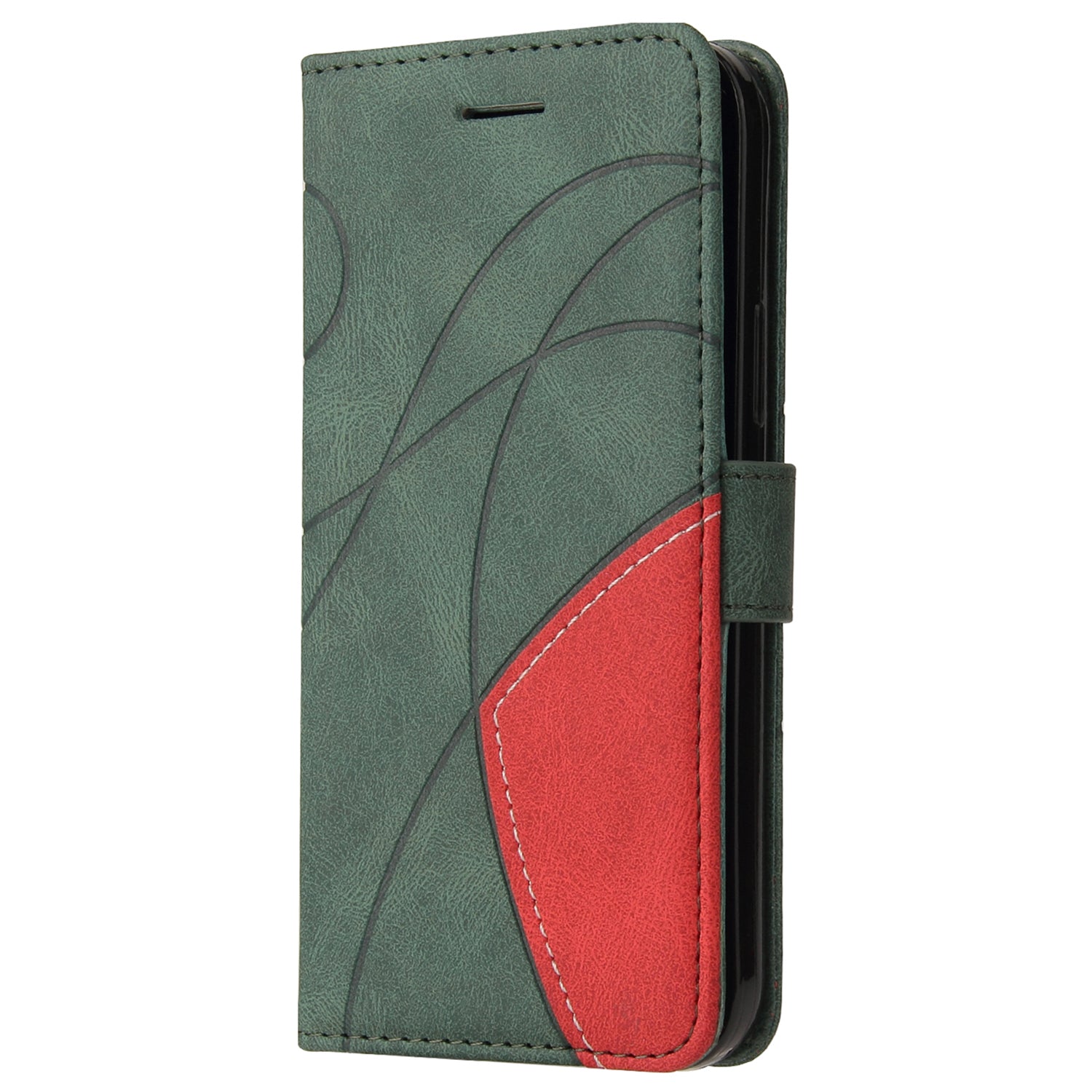 KT Leather Series-1 For vivo S19 5G / V40 5G Case PU Leather Dual Color Phone Cover - Green