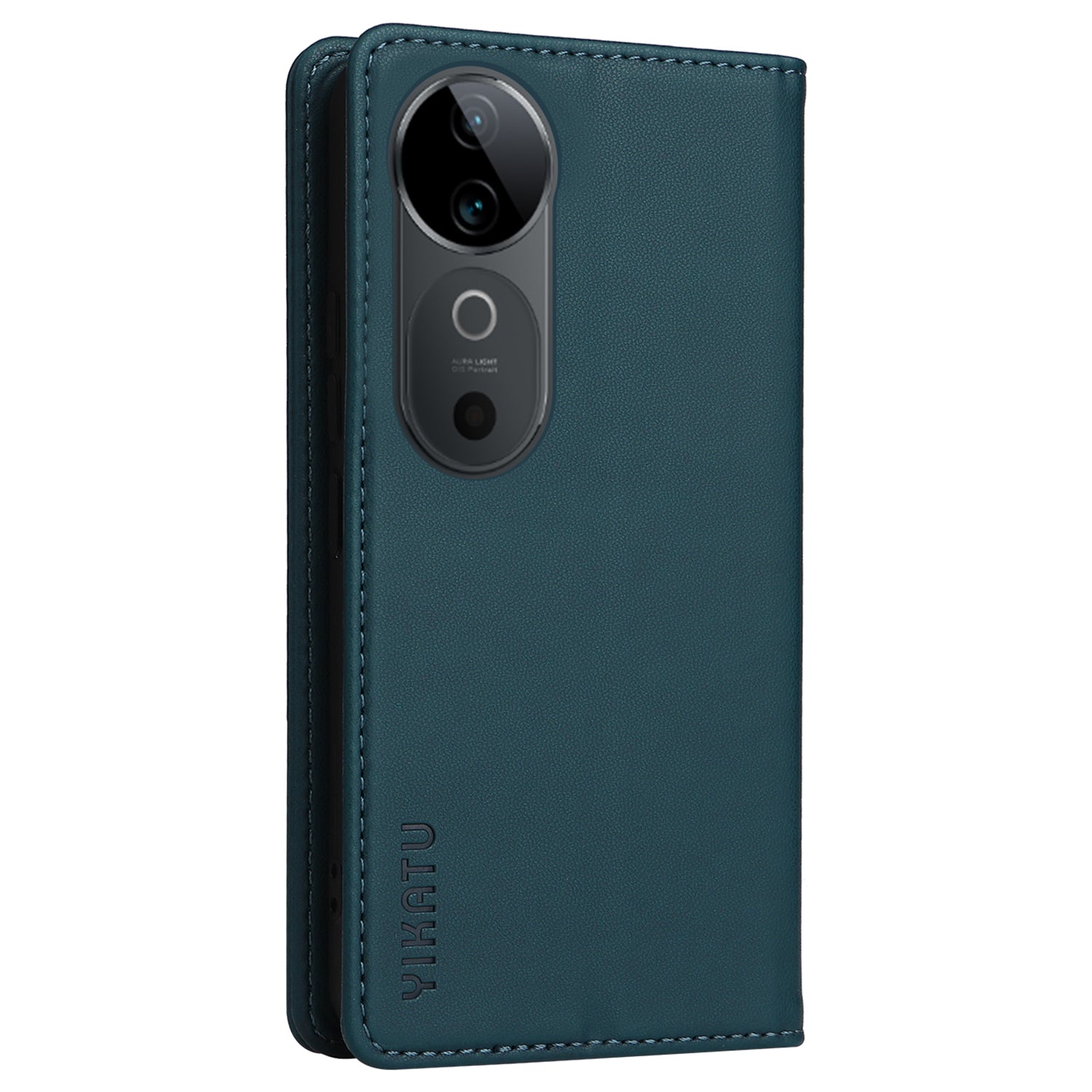 YIKATU YK-001 For vivo S19 5G / V40 5G Case Strong Magnetic Leather Phone Cover - Green