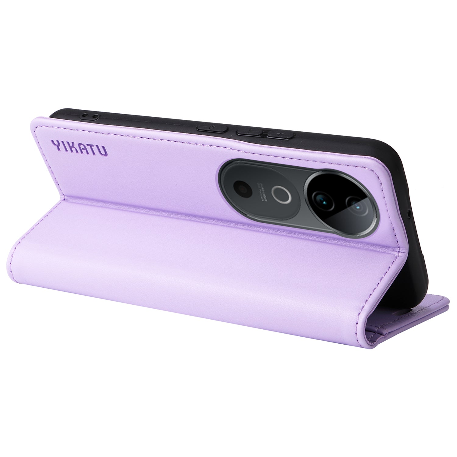 YIKATU YK-001 For vivo S19 5G / V40 5G Case Strong Magnetic Leather Phone Cover - Light Purple