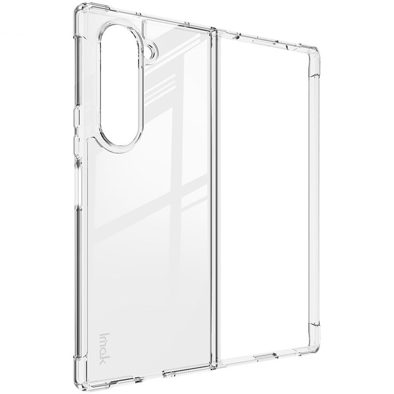 IMAK For Samsung Galaxy Z Fold6 5G Case TPU Frame PC Back Clear Phone Cover