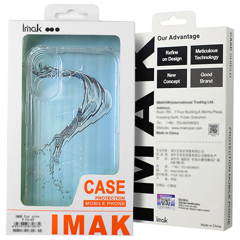 IMAK For Samsung Galaxy Z Fold6 5G Case TPU Frame PC Back Clear Phone Cover