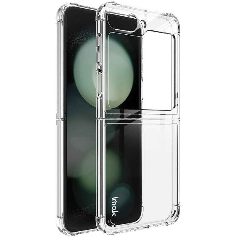 IMAK For Samsung Galaxy Z Flip6 5G Clear Case PC+TPU Protective Phone Cover