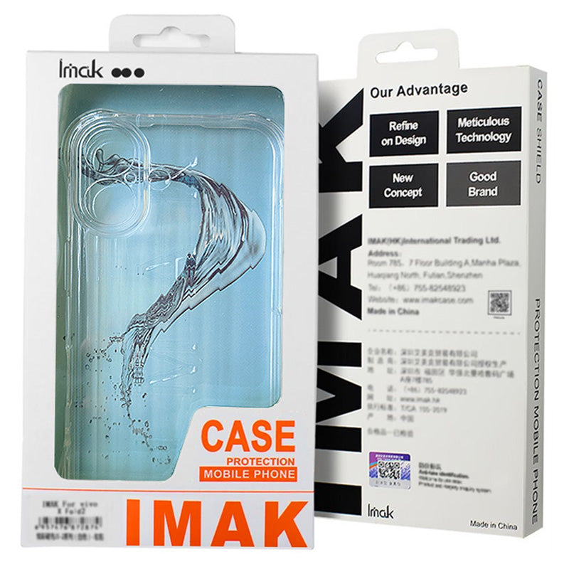 IMAK For Samsung Galaxy Z Flip6 5G Clear Case PC+TPU Protective Phone Cover