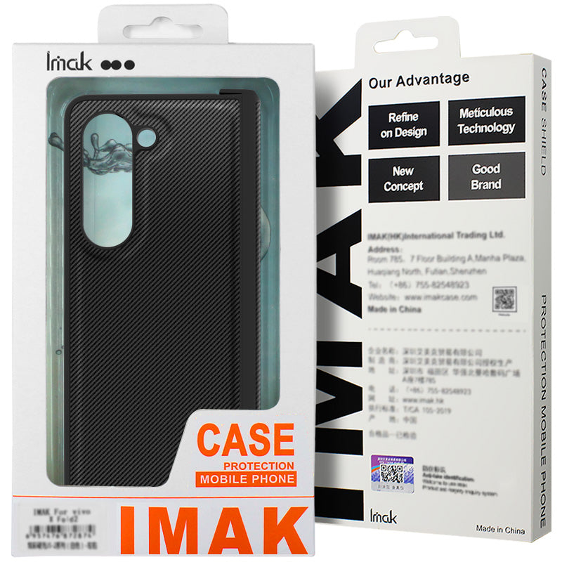 IMAK Ruiyi Series for Samsung Galaxy Z Fold6 5G Case Carbon Fiber Leather+PC Cover