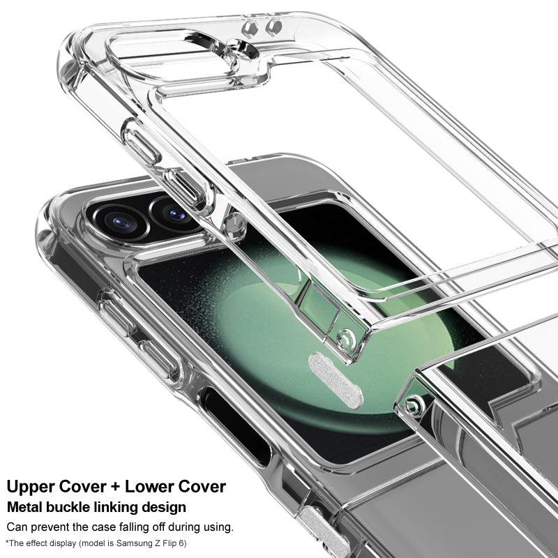 IMAK UX-6 Series for Samsung Galaxy Z Flip6 5G Case Airbags Shockproof Clear TPU Phone Cover