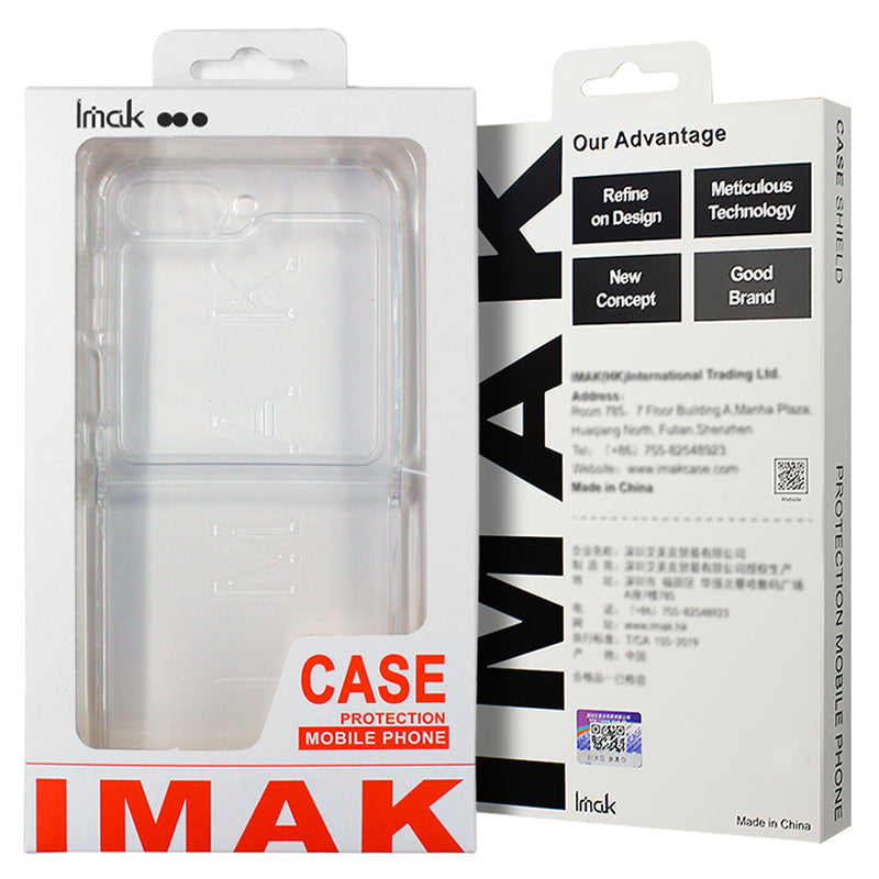 IMAK UX-6 Series for Samsung Galaxy Z Flip6 5G Case Airbags Shockproof Clear TPU Phone Cover