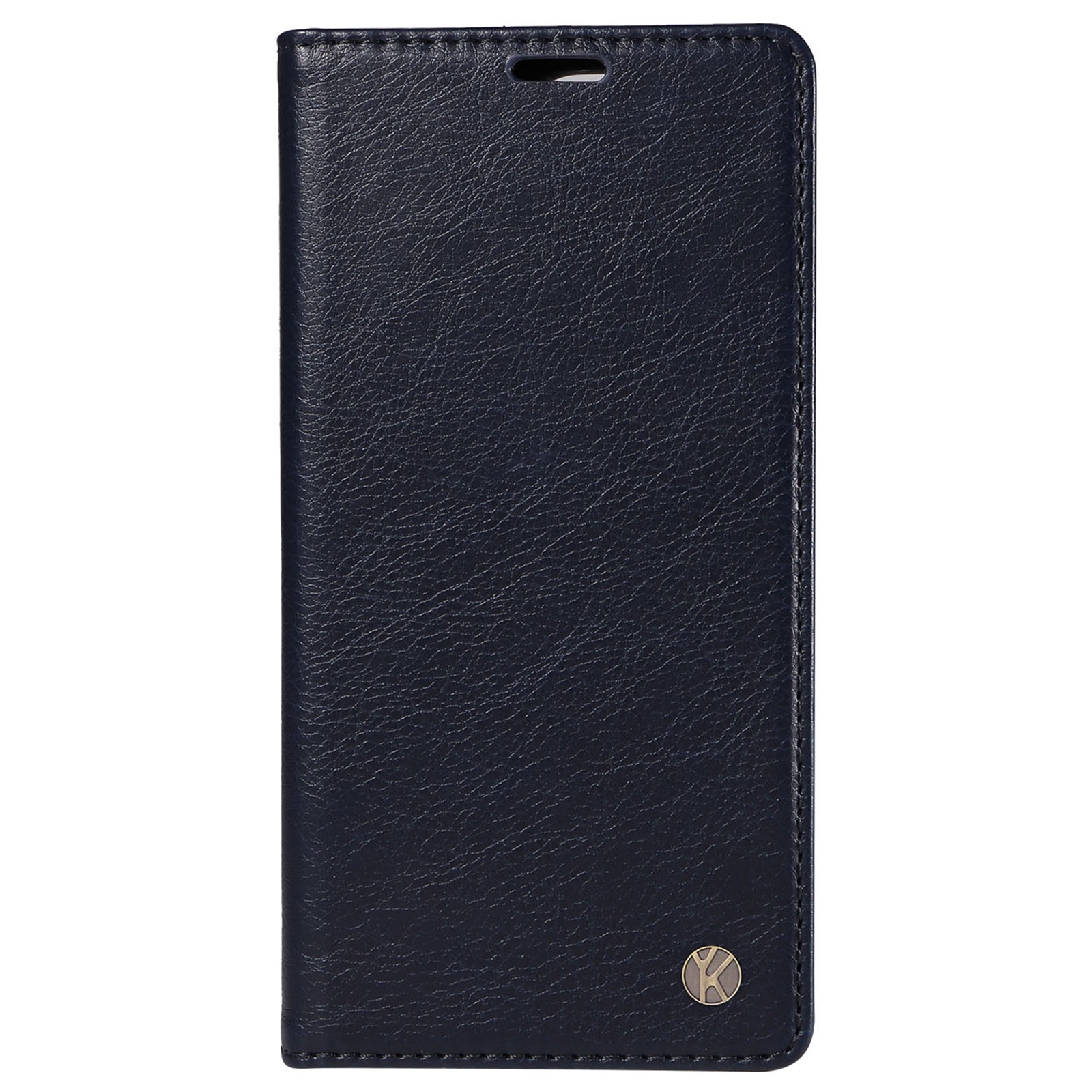 YIKATU YK-006 For vivo S19 5G / V40 5G Wallet Case Litchi Texture Leather Phone Cover - Navy Blue