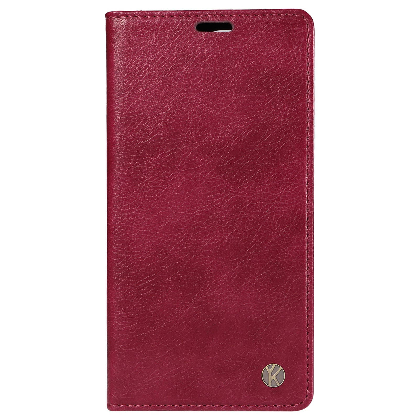 YIKATU YK-006 For vivo S19 5G / V40 5G Wallet Case Litchi Texture Leather Phone Cover - Wine Red