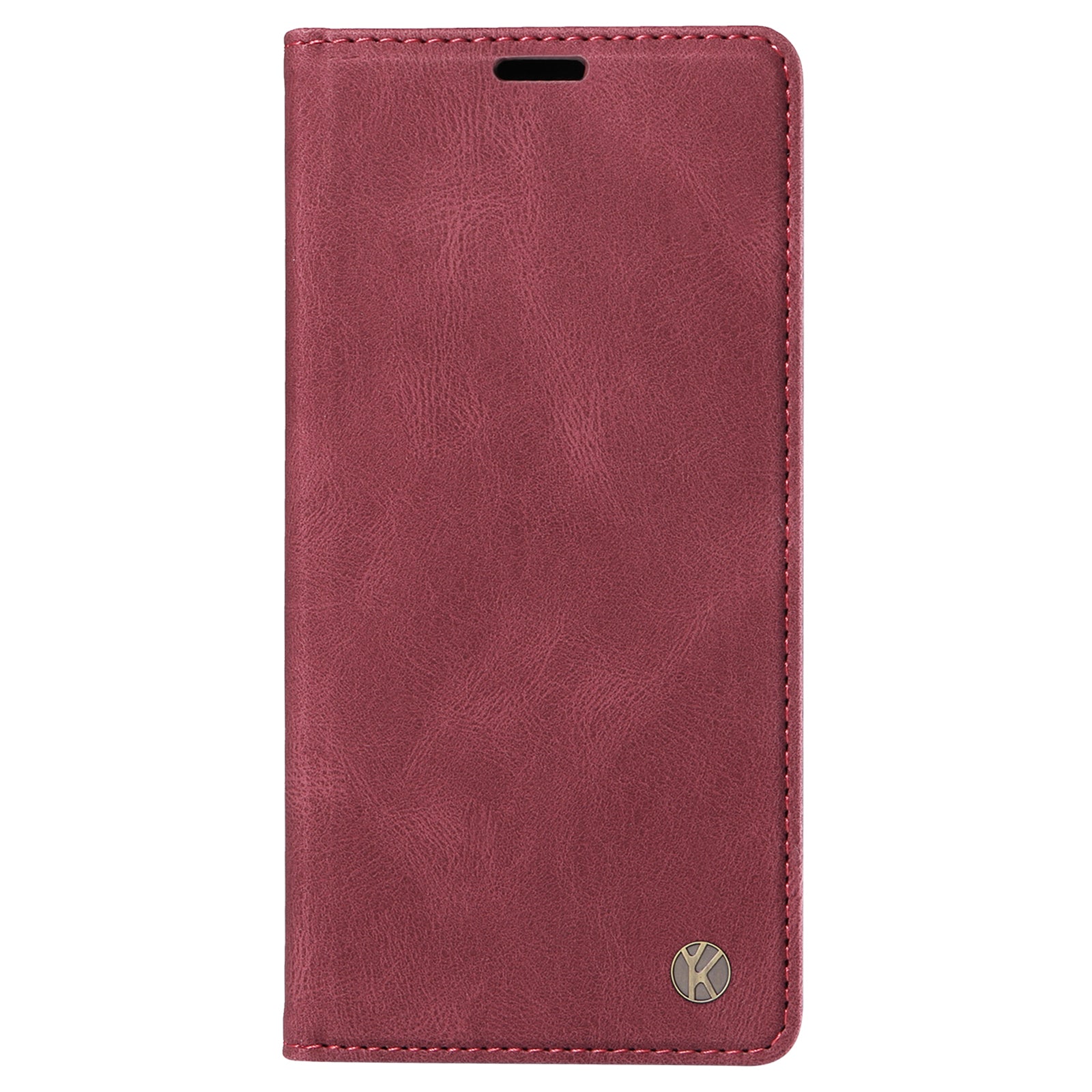 YIKATU YK-004 For vivo S19 5G / V40 5G Case Skin-Touch PU Leather Phone Cover - Wine Red