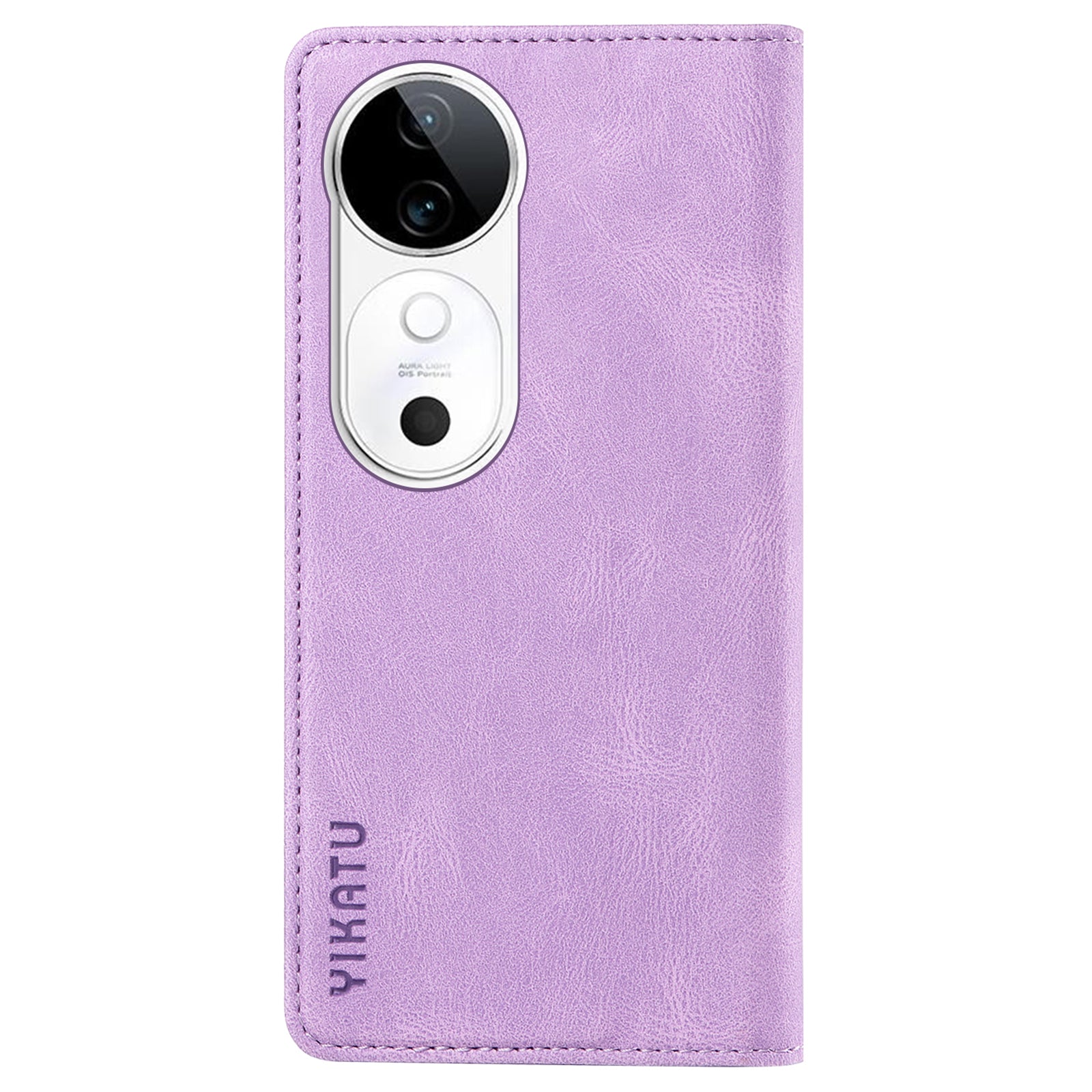 YIKATU YK-004 For vivo S19 5G / V40 5G Case Skin-touch PU Leather Phone Cover - Purple