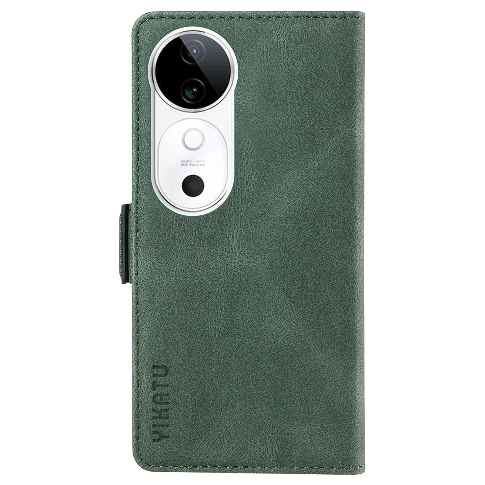 YIKATU YK-005 For vivo S19 5G / V40 5G Leather Phone Case Side Magnetic Clasps - Green