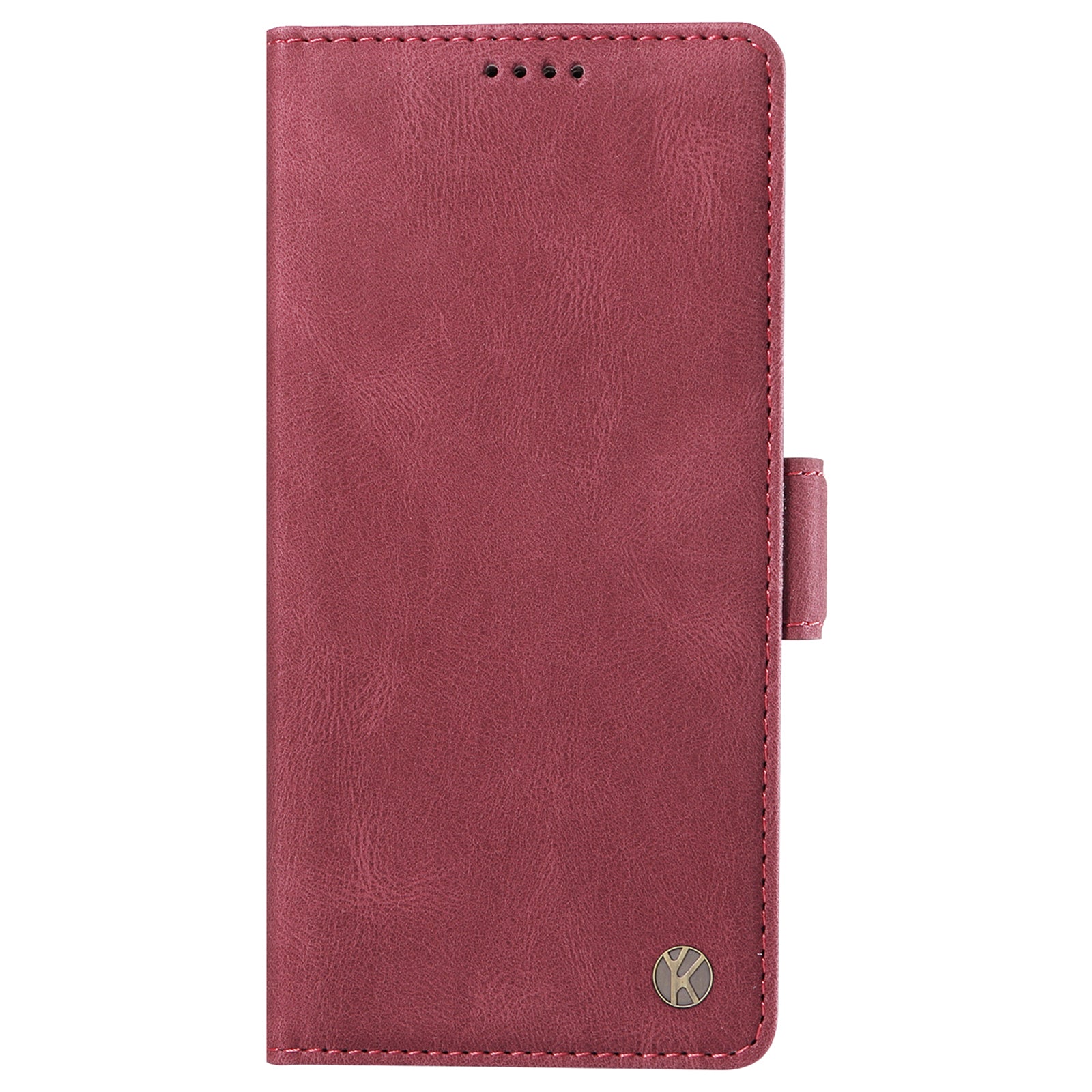 YIKATU YK-005 For vivo S19 5G / V40 5G Leather Phone Case Side Magnetic Clasps - Wine Red