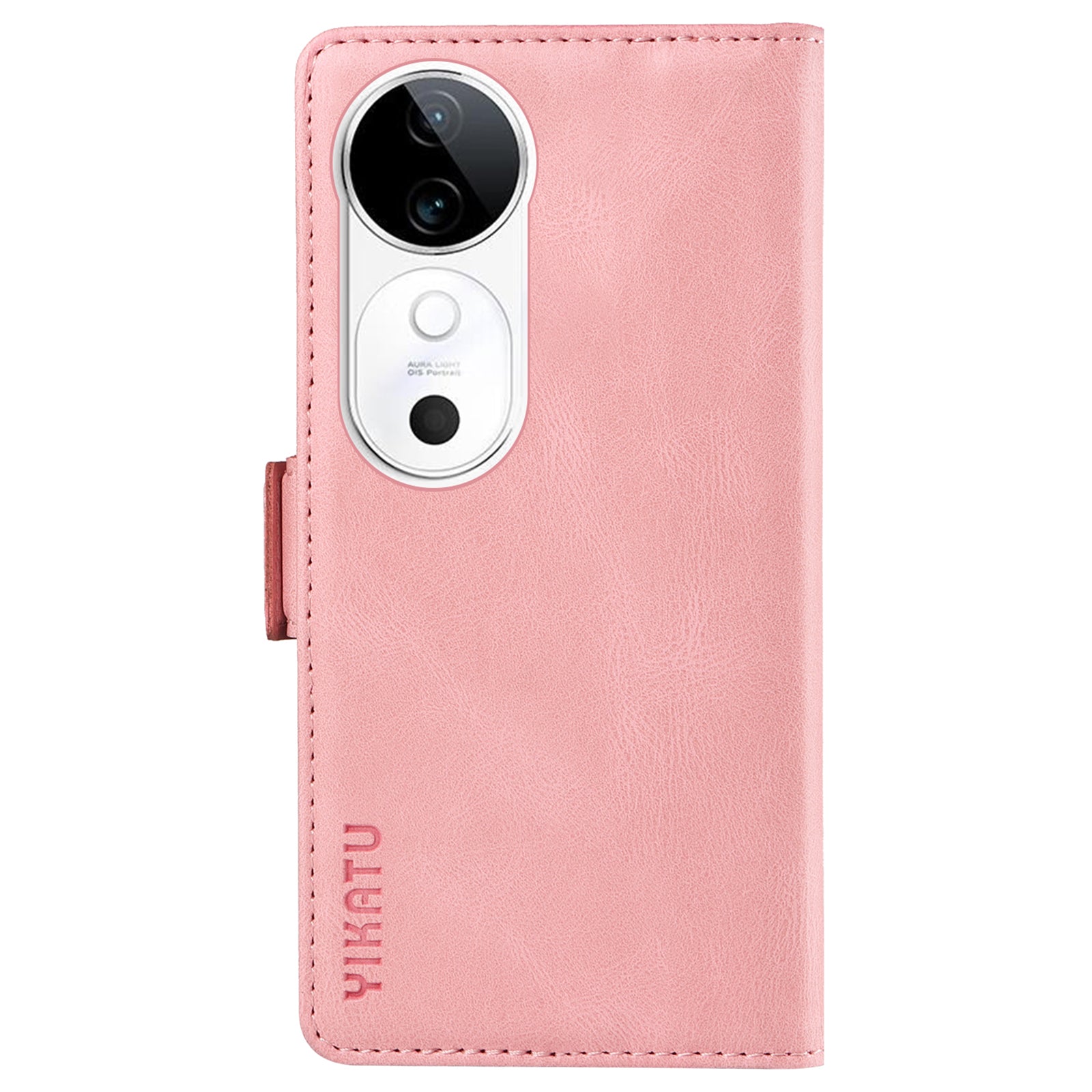 YIKATU YK-005 For vivo S19 5G / V40 5G Leather Phone Case Side Magnetic Clasps - Pink