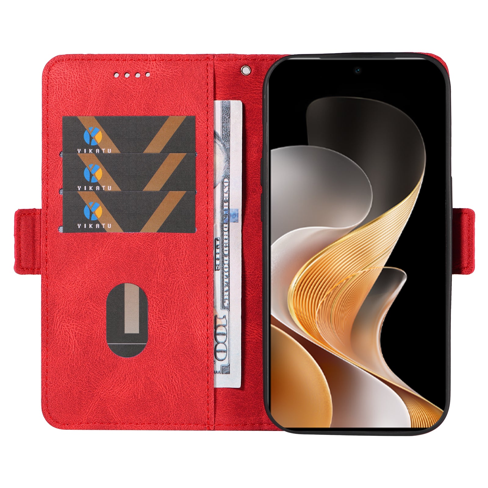 For vivo S19 5G / V40 5G Case Rhombus Splicing Leather Phone Cover - Red