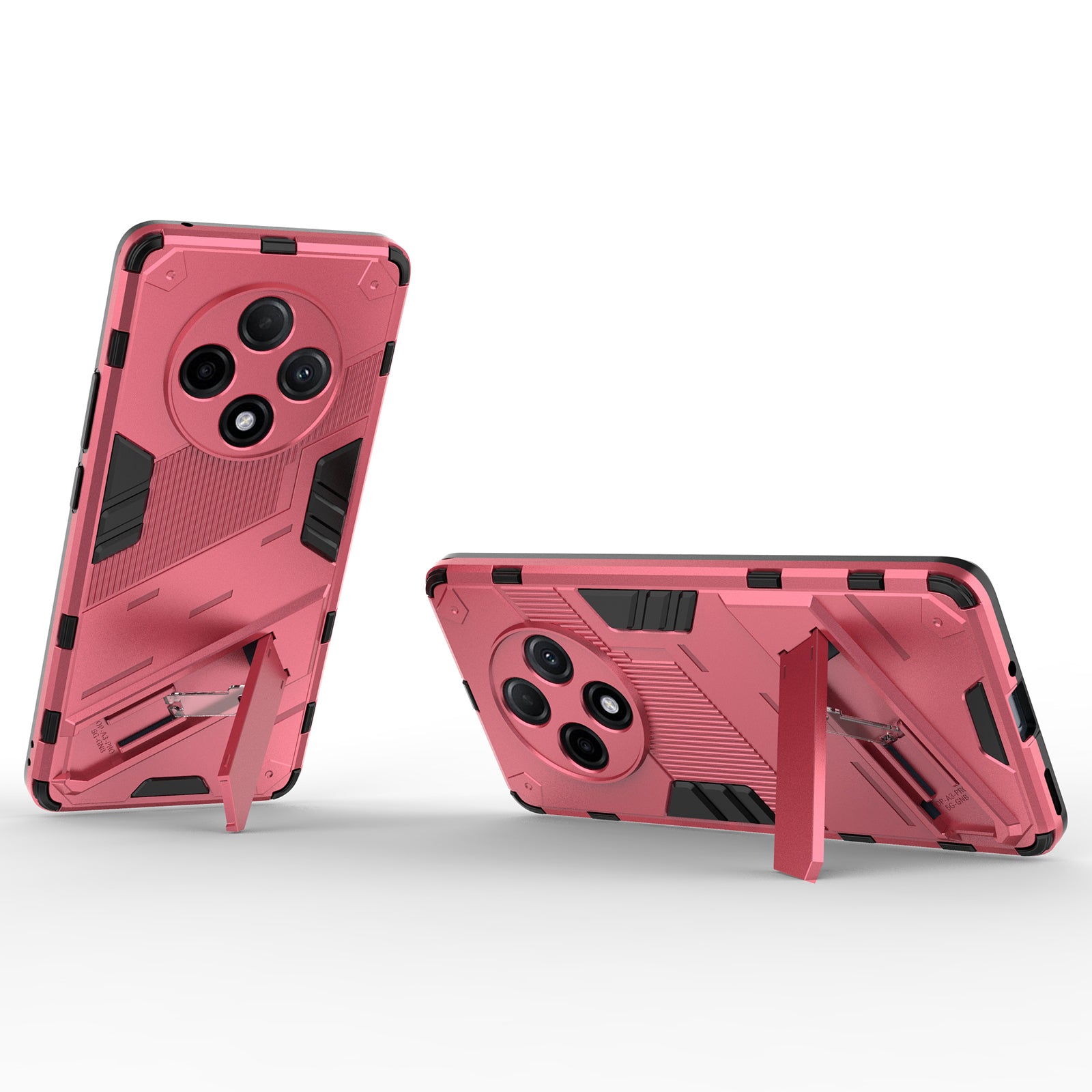 For Oppo F27 Pro+ 5G Case Kickstand Hybrid Hard PC Soft TPU Phone Cover - Rose