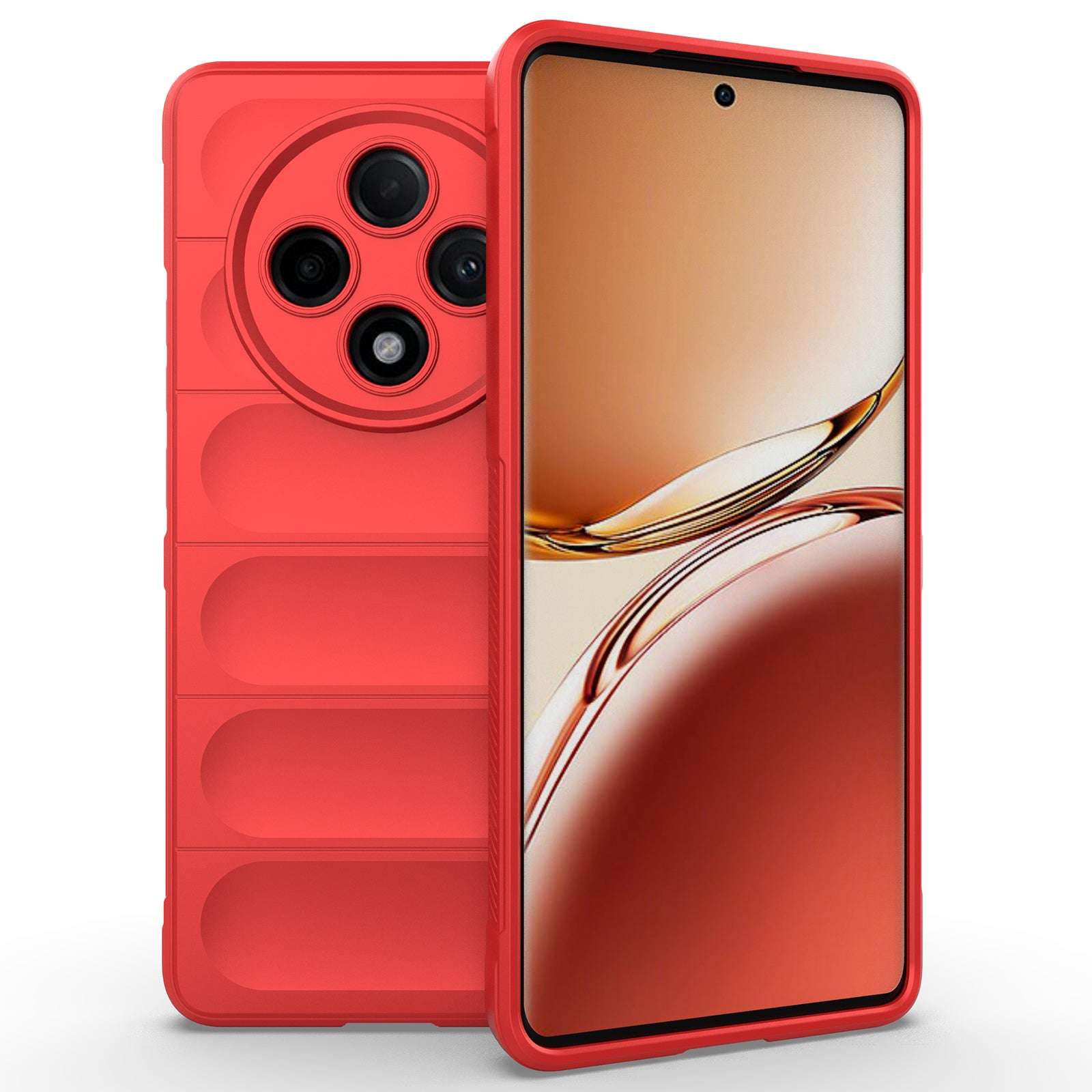 For Oppo F27 Pro+ 5G Case Soft TPU Drop Resistant Phone Cover - Red