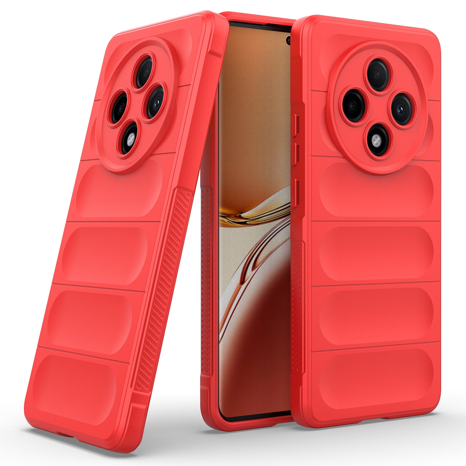 For Oppo F27 Pro+ 5G Case Soft TPU Drop Resistant Phone Cover - Red