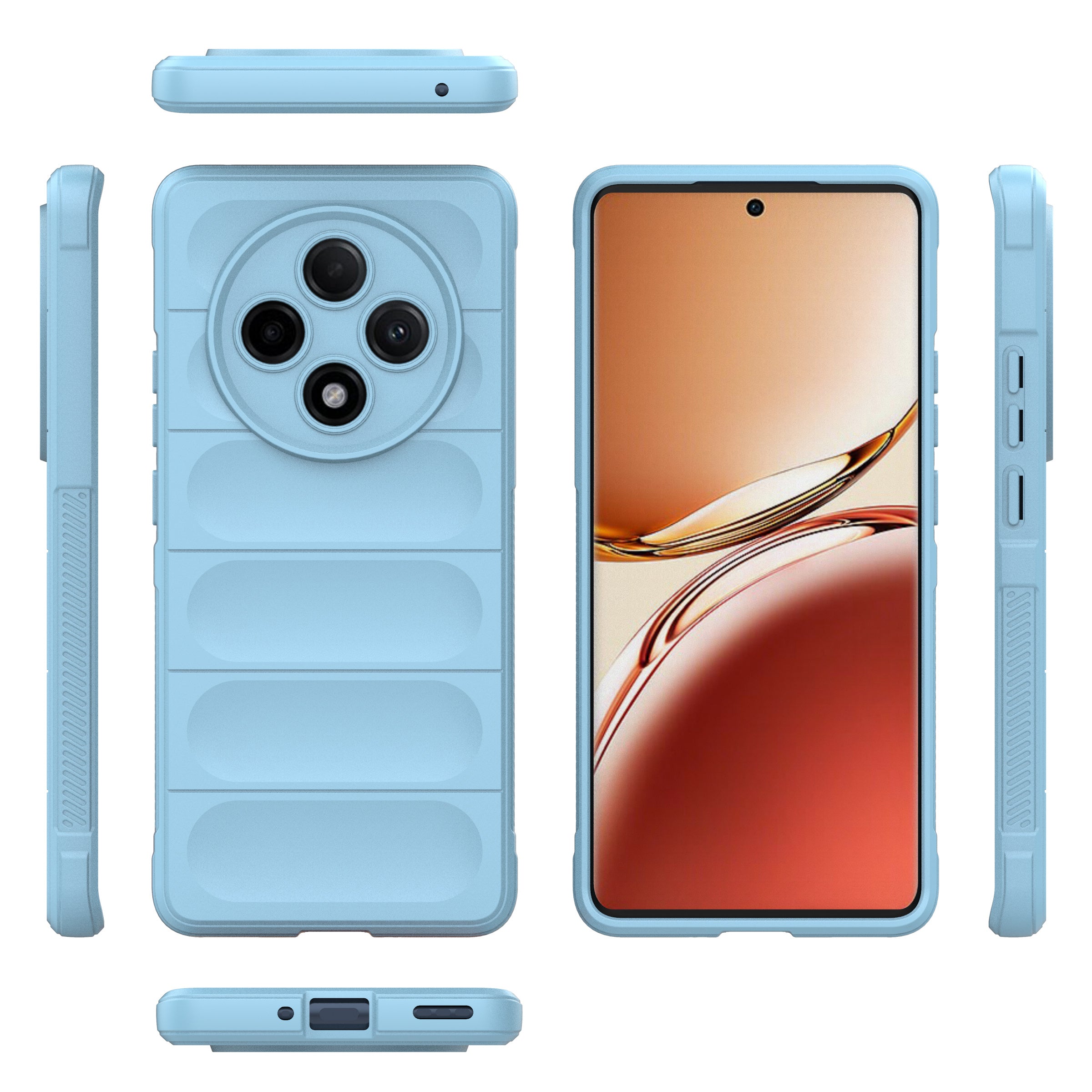 For Oppo F27 Pro+ 5G Case Soft TPU Drop Resistant Phone Cover - Baby Blue