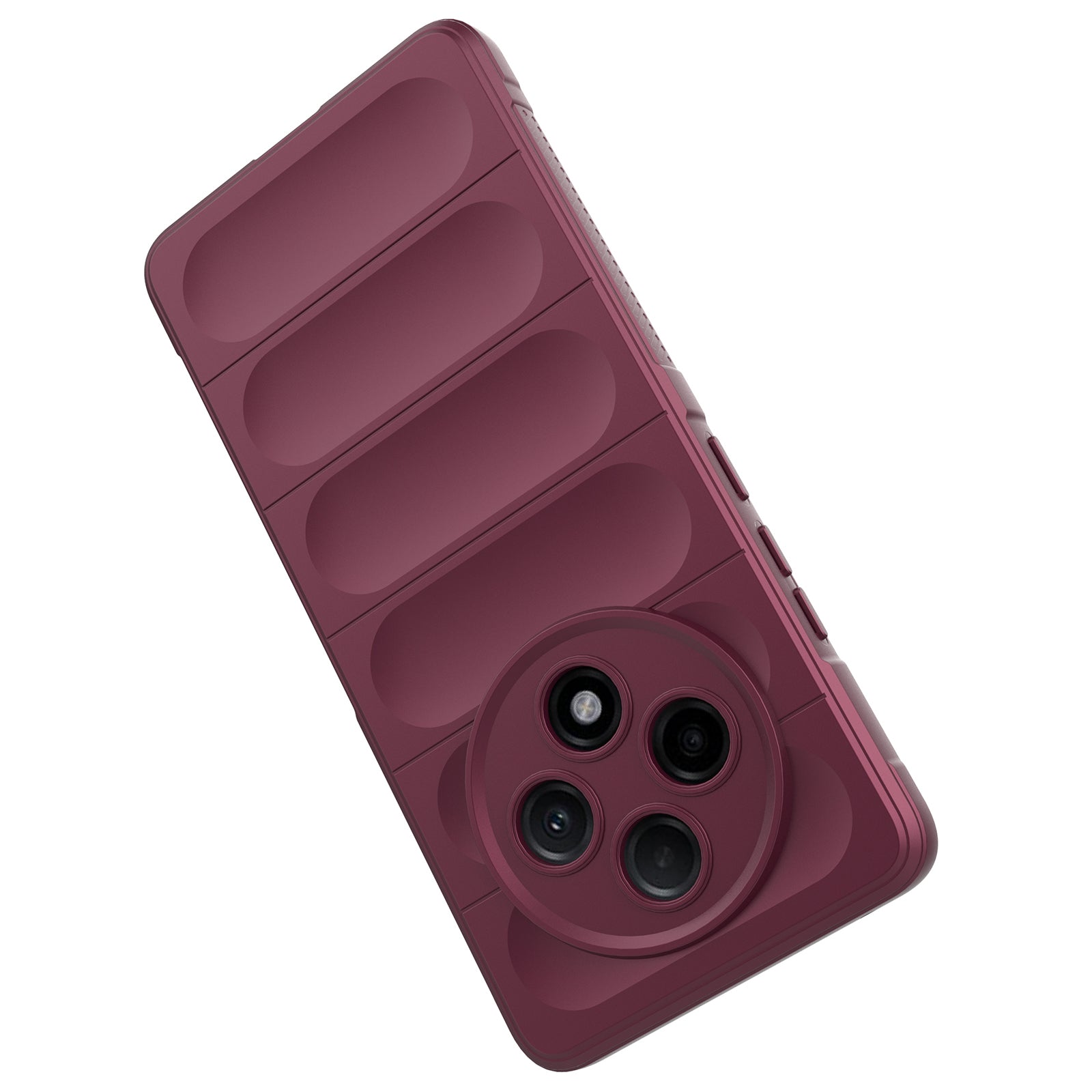 For Oppo F27 Pro+ 5G Case Soft TPU Drop Resistant Phone Cover - Wine Red