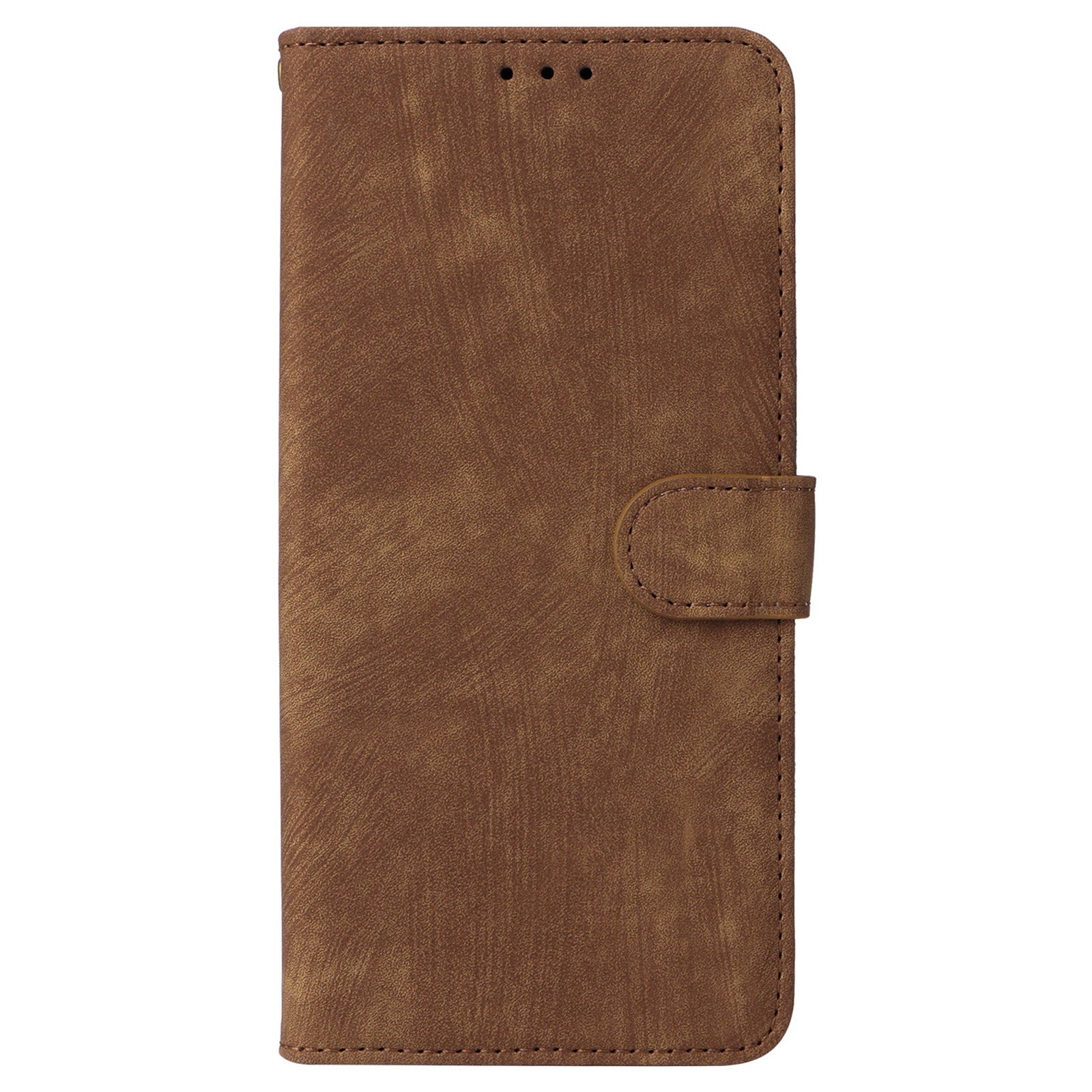 For Oppo Reno12 F 5G / Oppo F27 5G Leather Case RFID Blocking Wallet Phone Cover with Strap - Brown